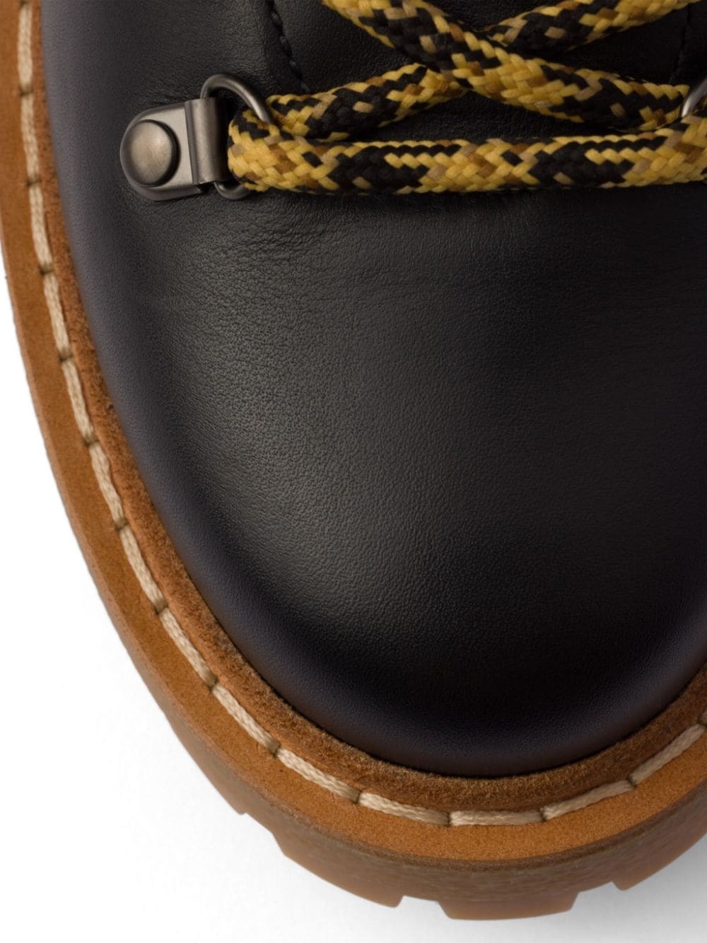 laced leather ankle boots - 5