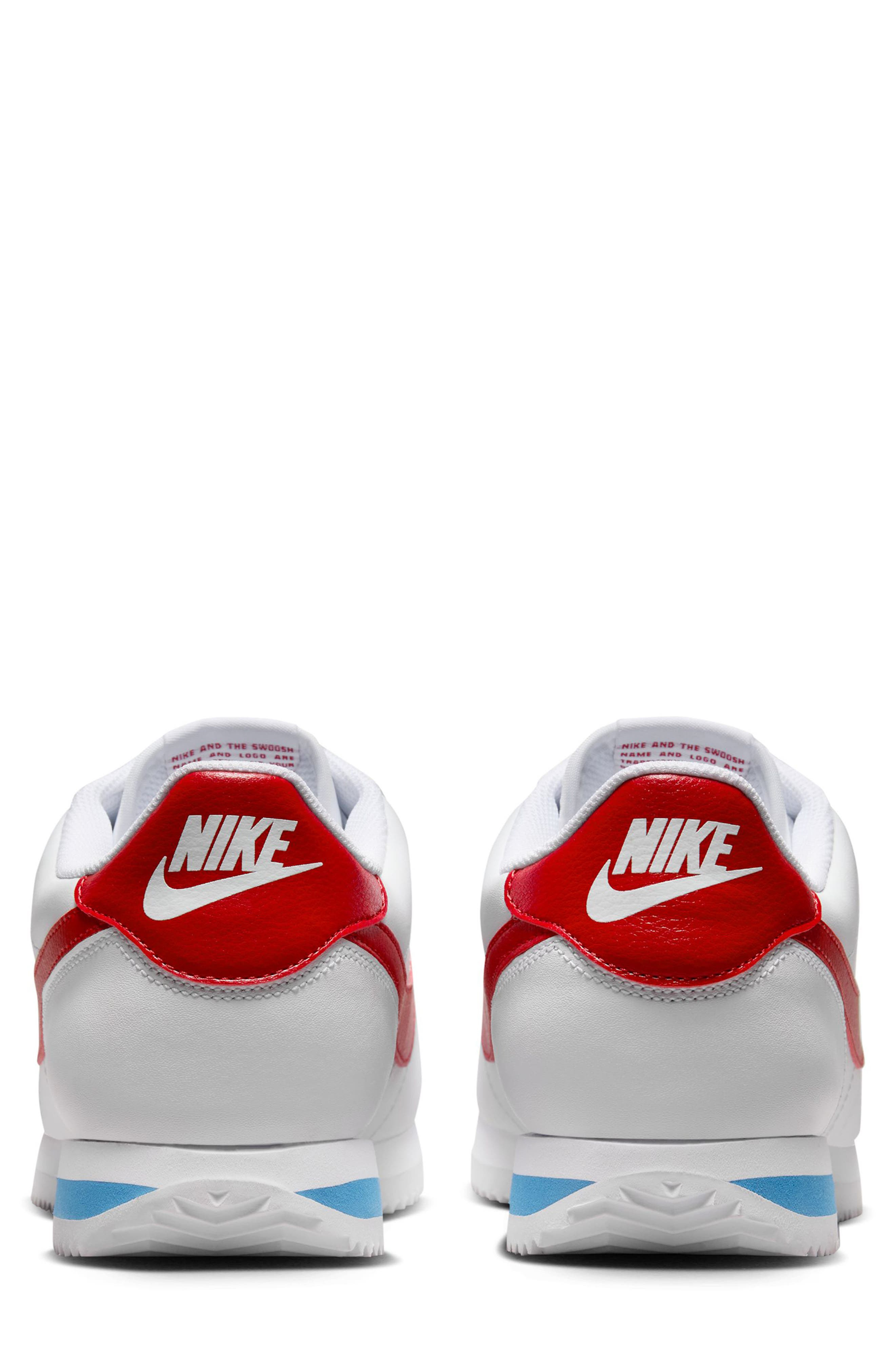 Nike Cortez Sneaker in White/Varsity Red/Blue at Nordstrom - 5