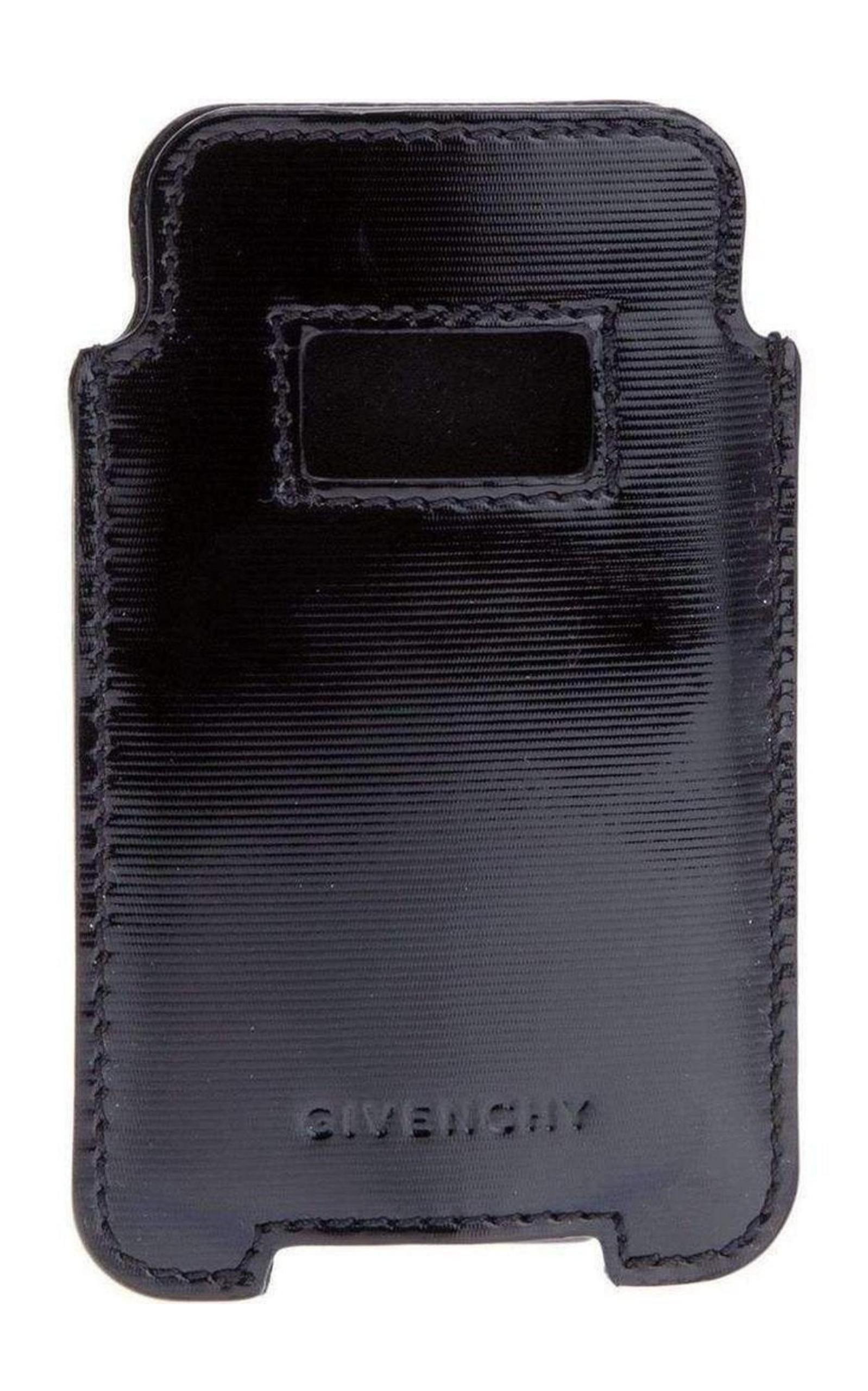Givenchy Black Textured Leather Phone or Credit Card Case - 2
