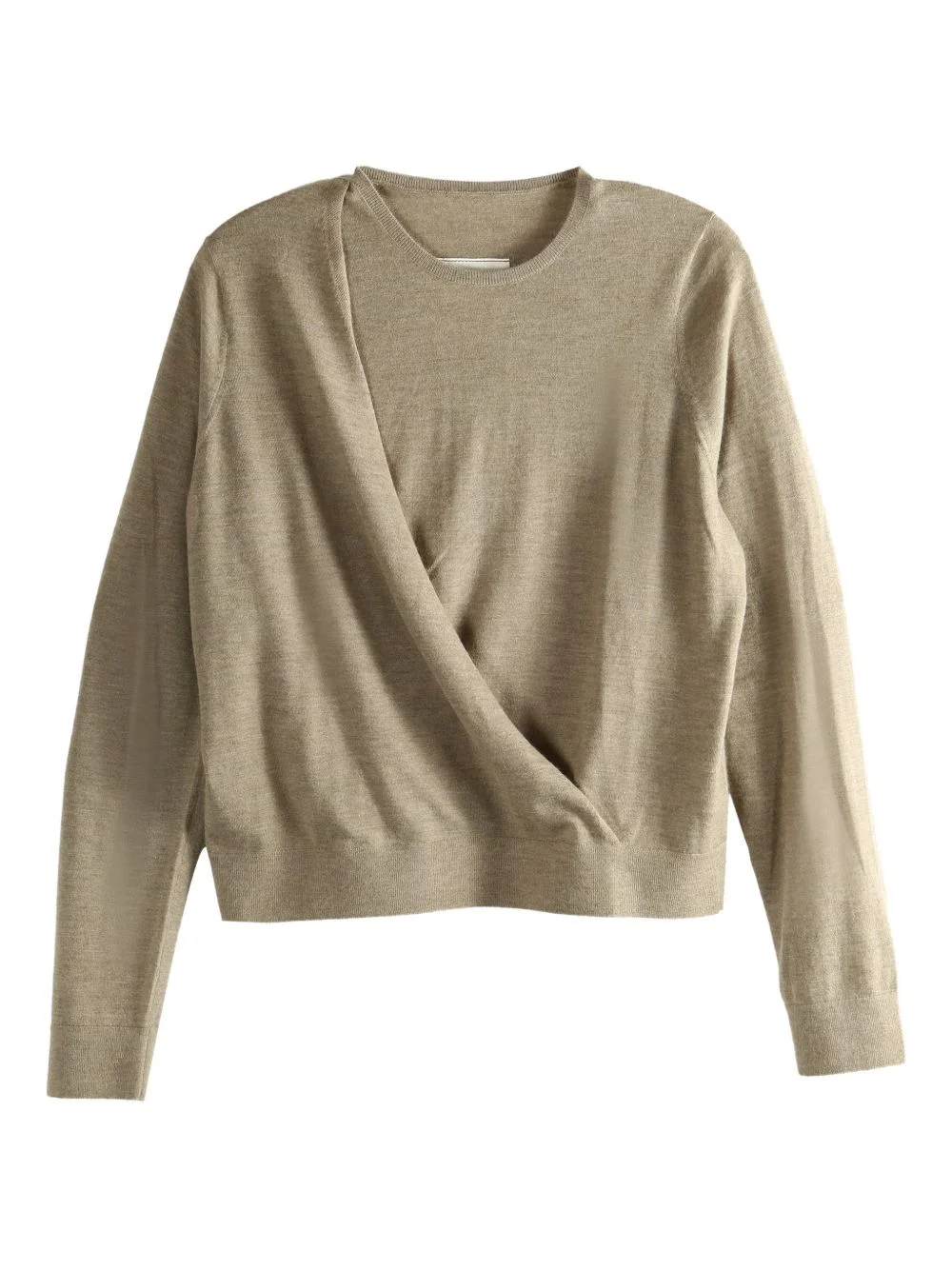 x 1436 wrap-effect sweater - 1