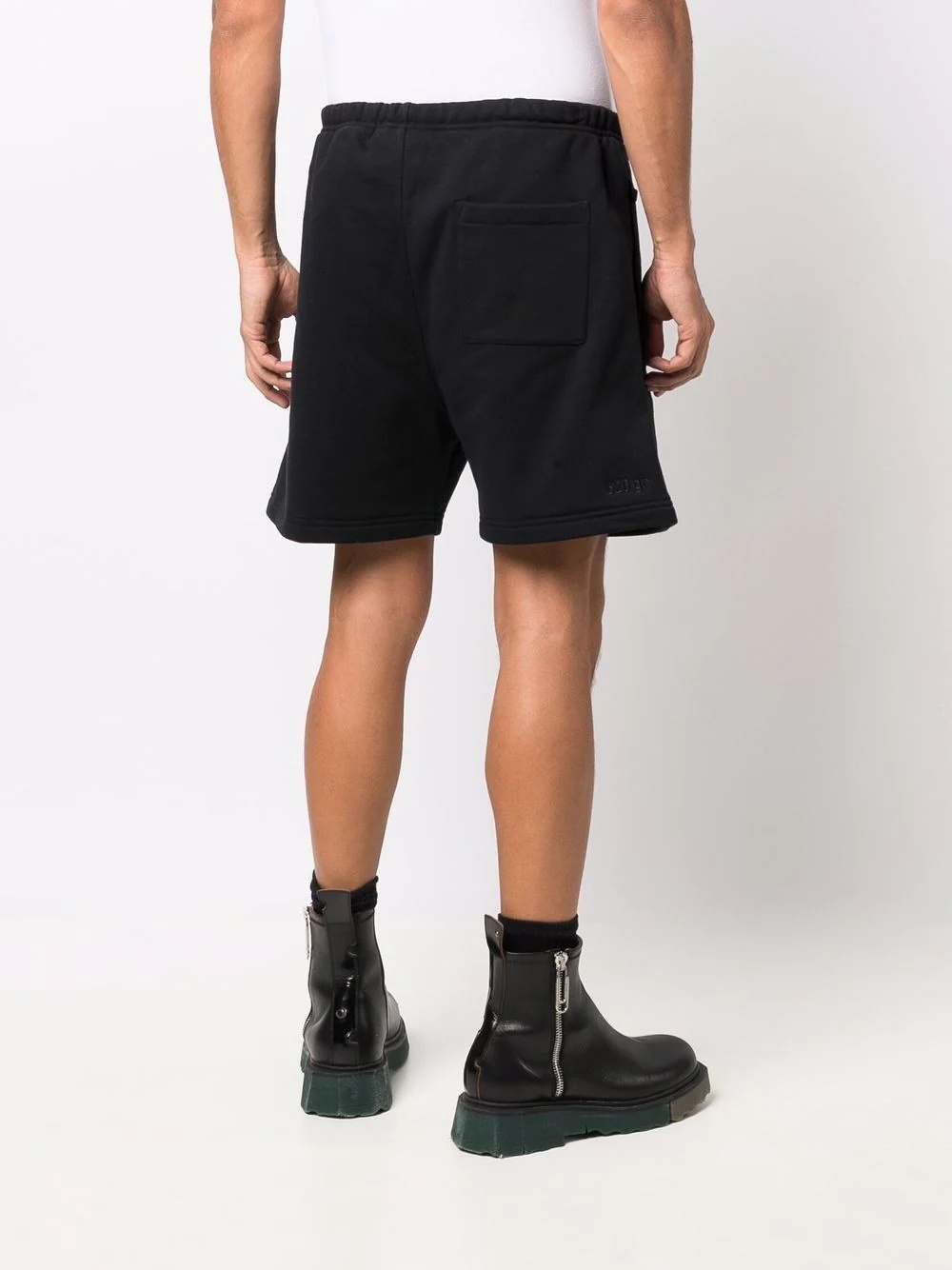 Trefoil logo-patch track shorts - 4