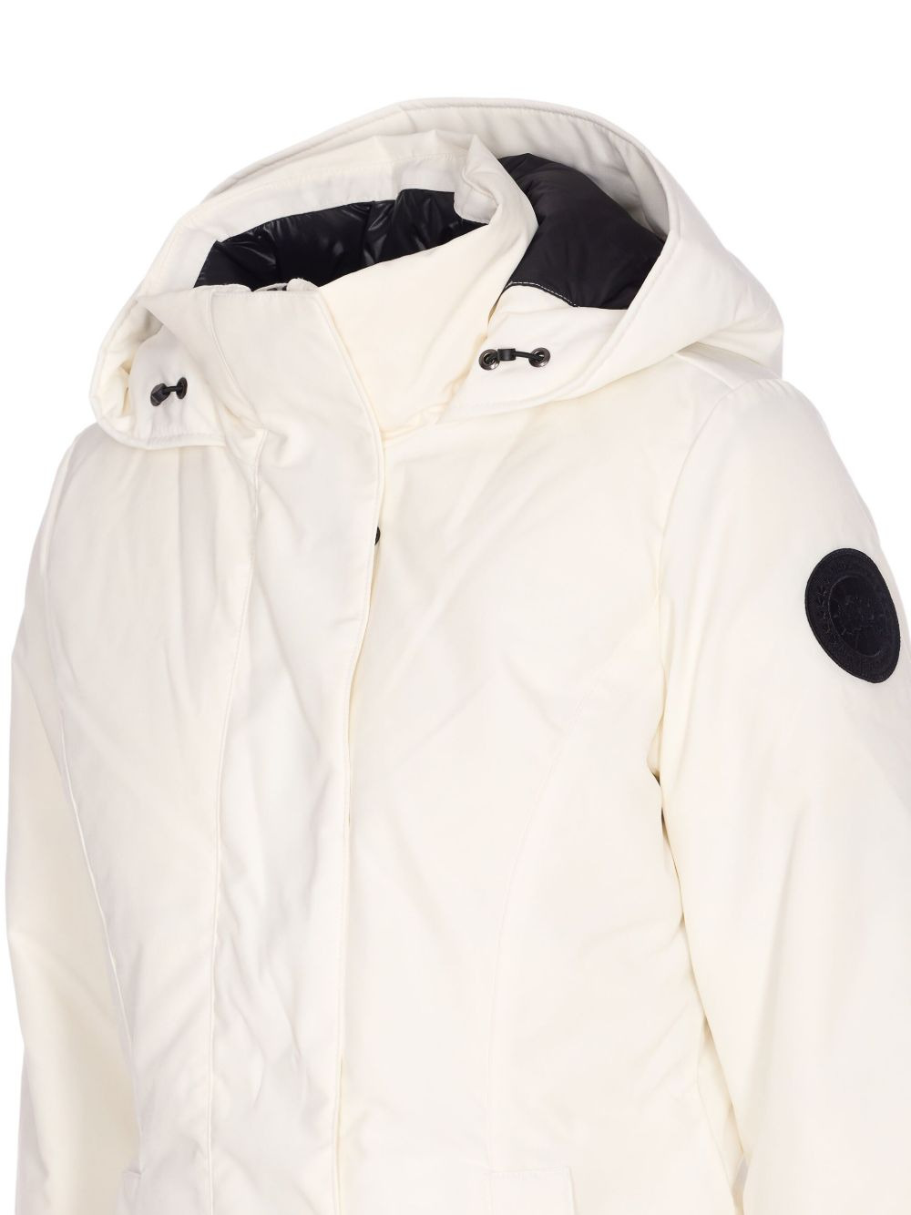 hooded patch-pocket parka - 3