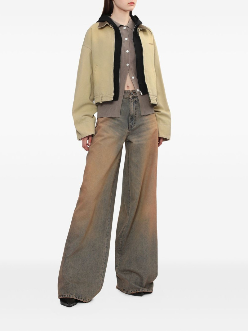 We11done cord-collar cotton jacket outlook
