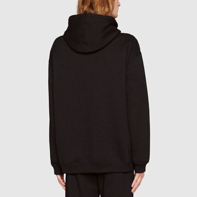 GUCCI Jersey Hoodie with Gucci Mirror Print 'Black' 681210-XJDV3-1152 - 4
