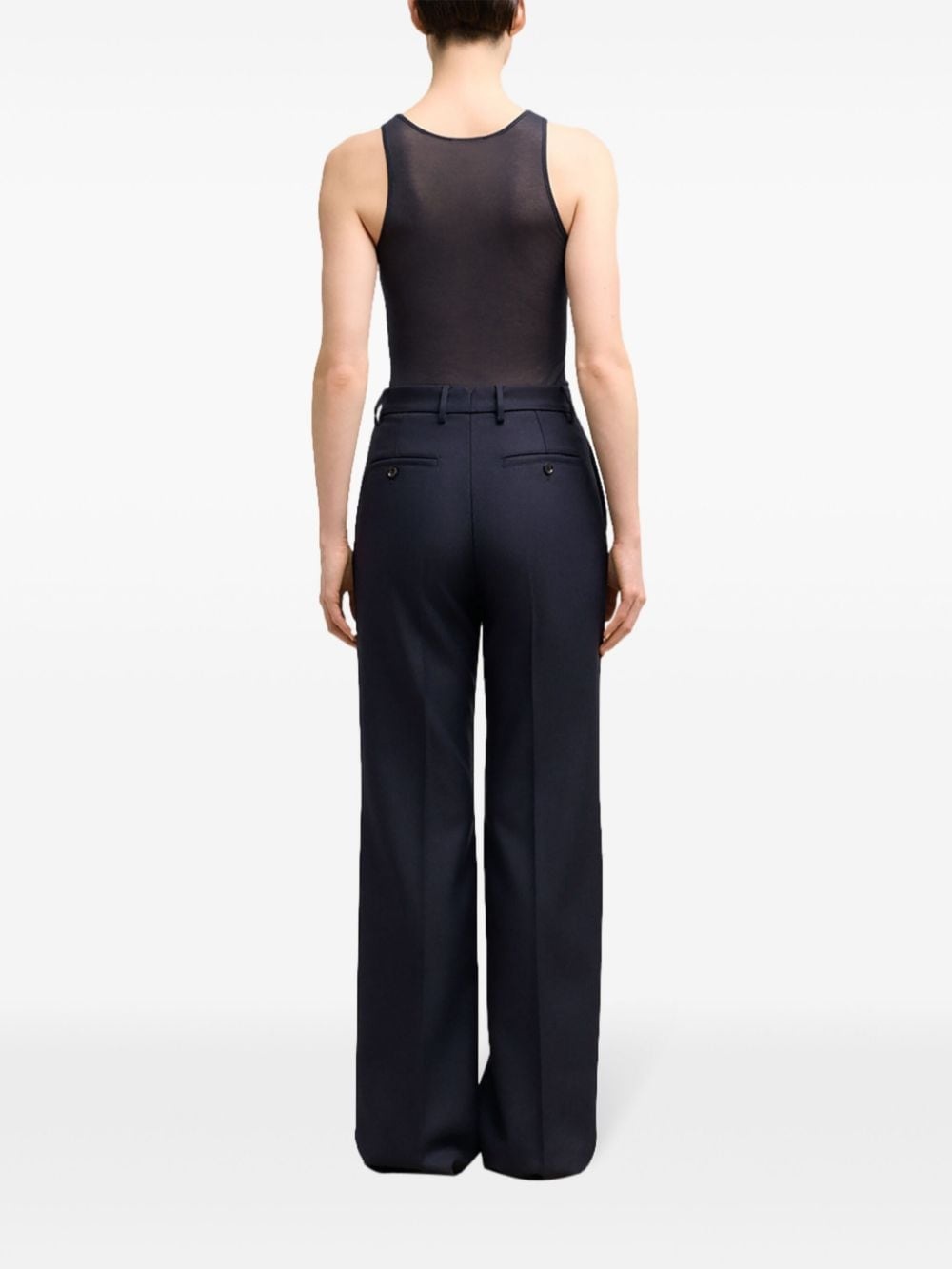 high-rise flared trousers - 4