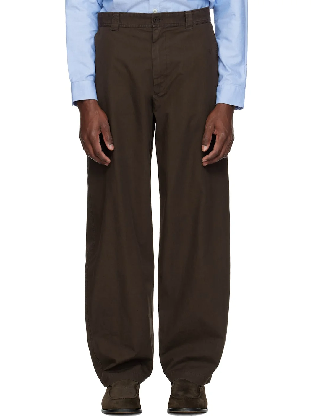 Brown Dan Chino Trousers - 1
