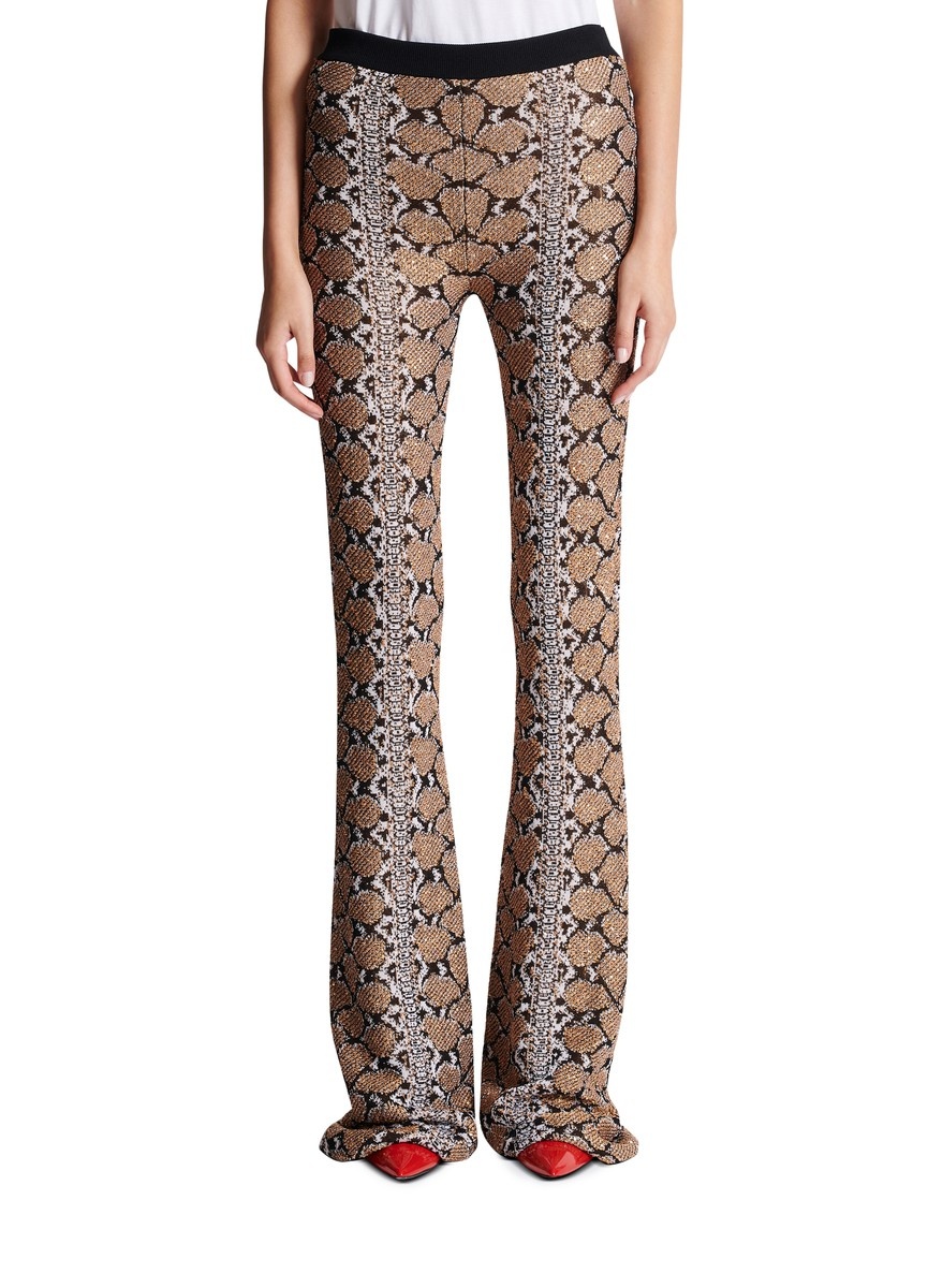 Snakeskin Knit Pants - 2