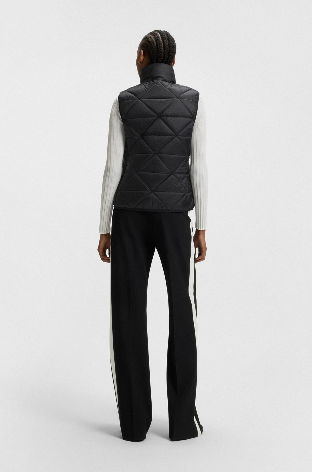 PADDED GILET WITH TRIANGLE QUILTING - 4