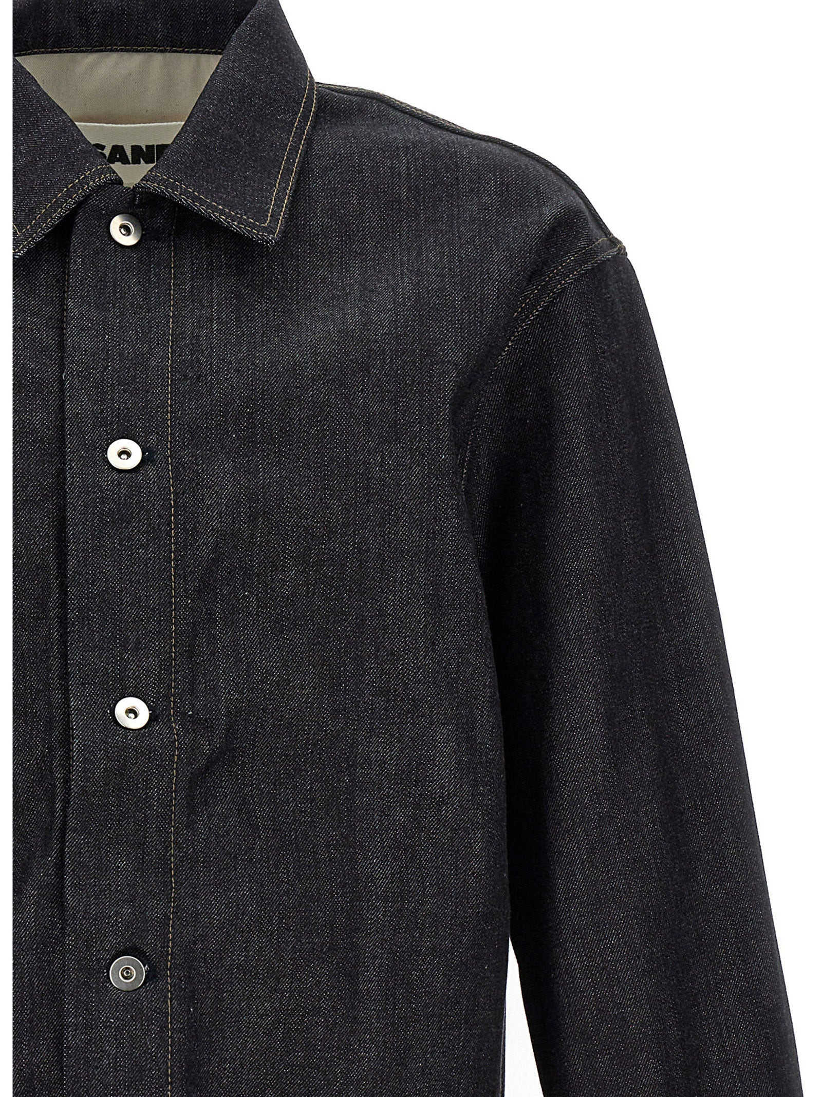 Jil Sander Men Denim Overshirt - 3