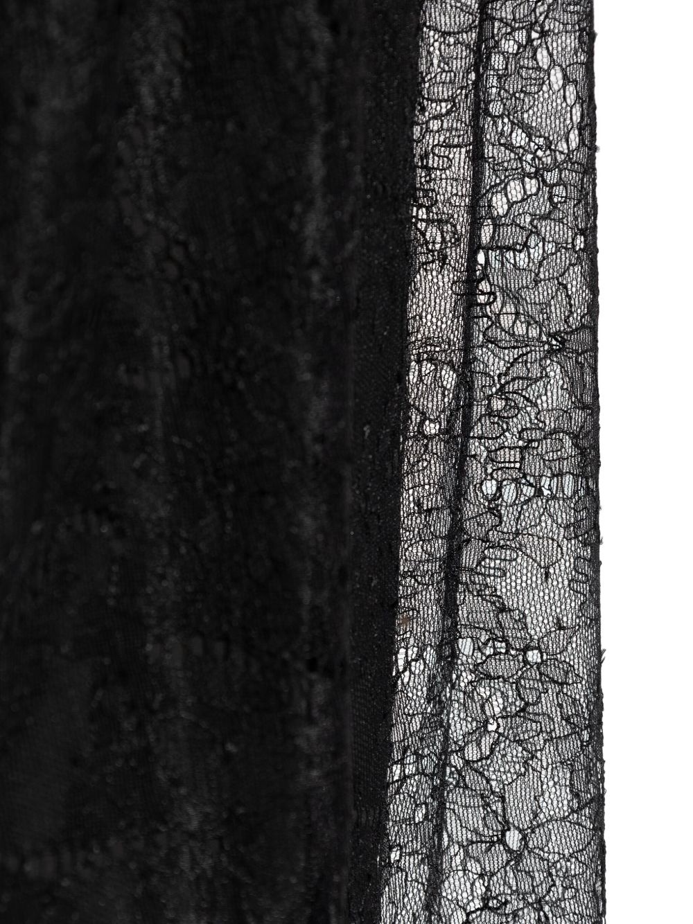 lace-detailing midi skirt - 5