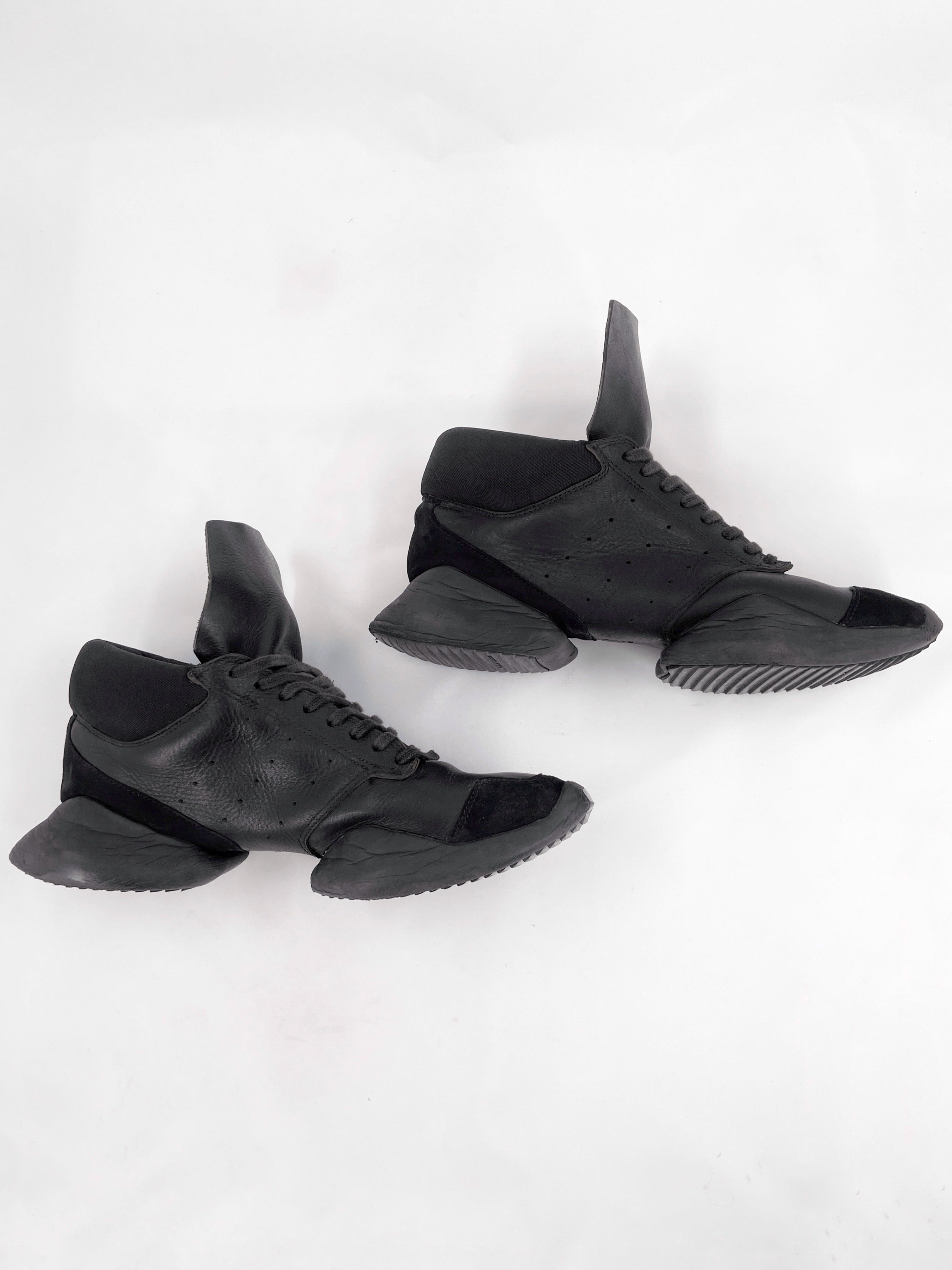 Rick Owens X Adidas Triple Black Runner 44 - 3
