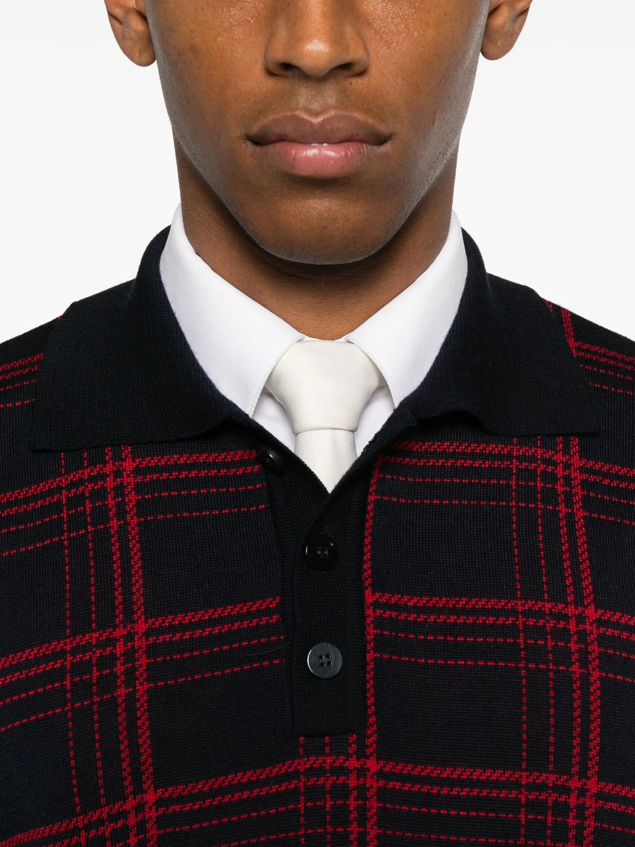 Ernest W. Baker Checked Polo Shirt - 4