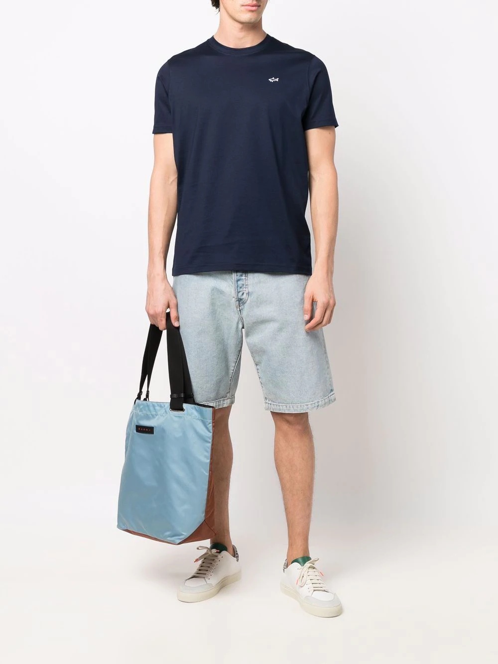 logo patch cotton T-shirt - 2