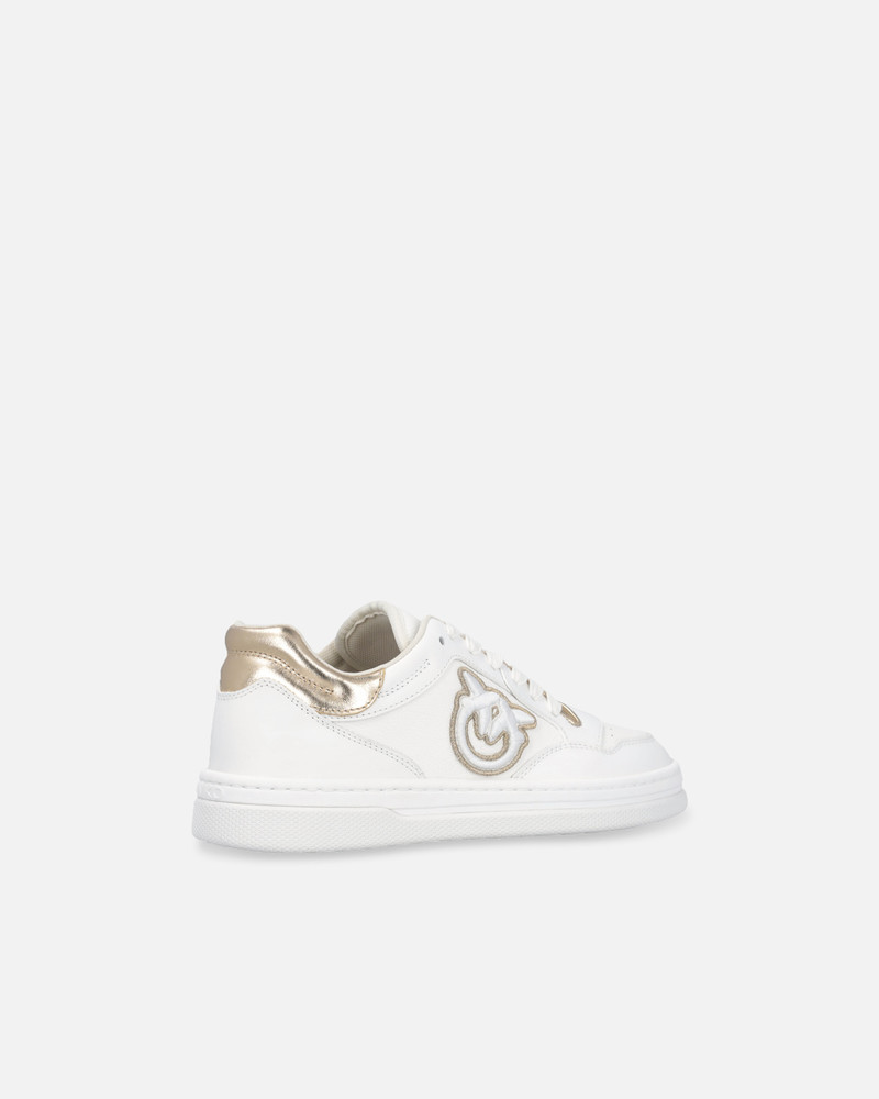 LEATHER SNEAKERS WITH EMBROIDERED SIDE LOGO 3