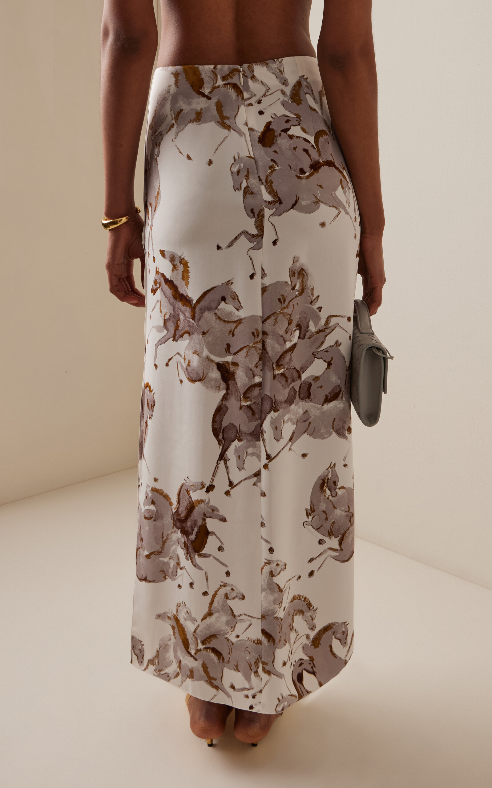 Benji Silk Maxi Skirt print - 4