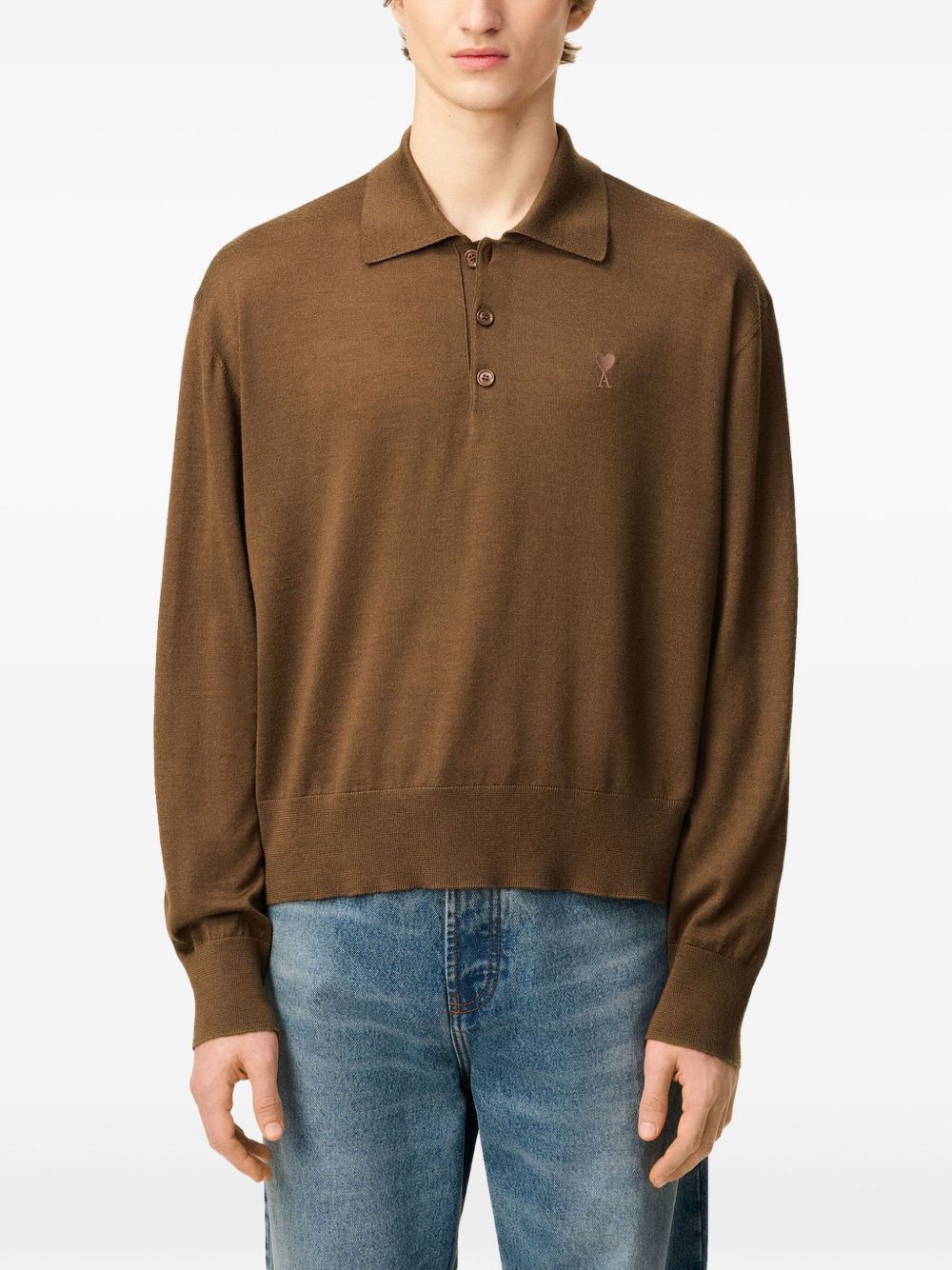 knitted polo shirt - 5