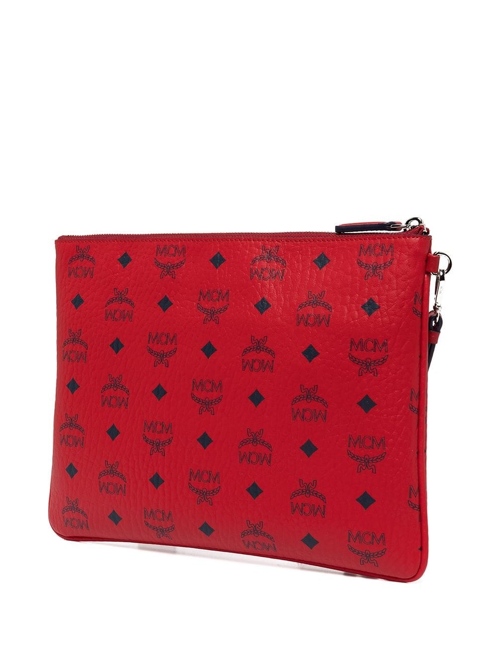 monogram-print zip-top pouch - 3