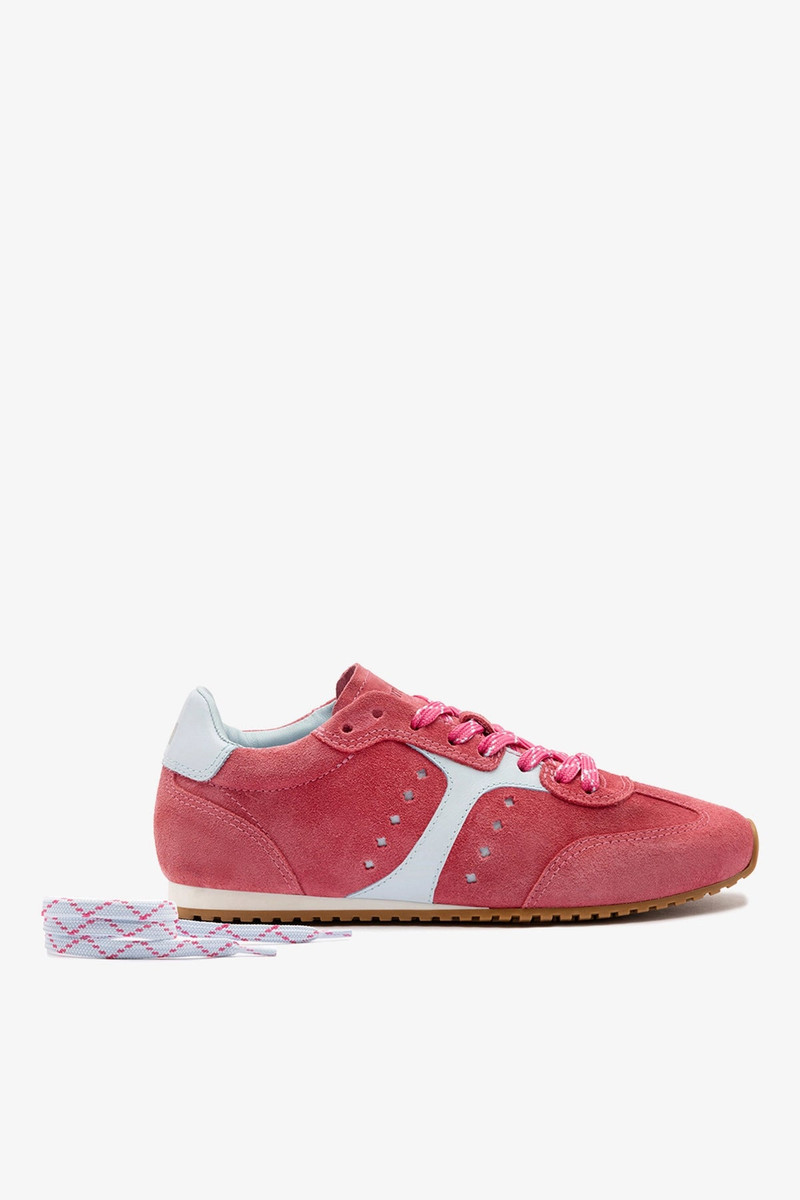 Stella Sneaker In Lampone Suede 4