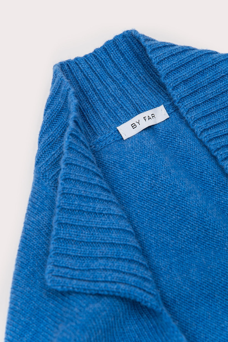 Collar Scarf Deep Blue Wool 5