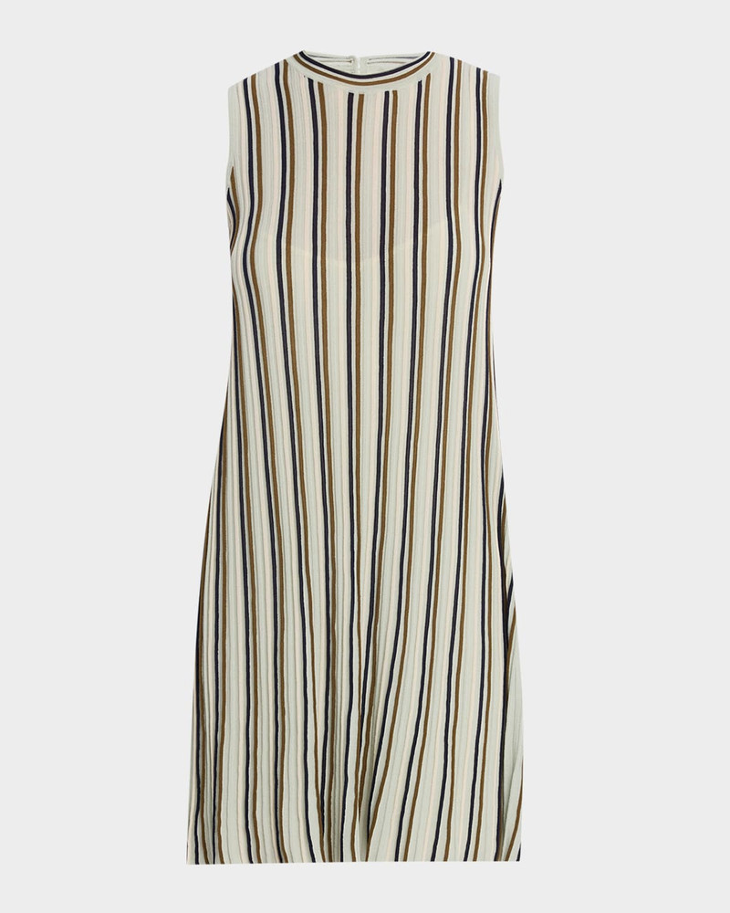 Victoria Stripe Crewneck Mini Dress 1