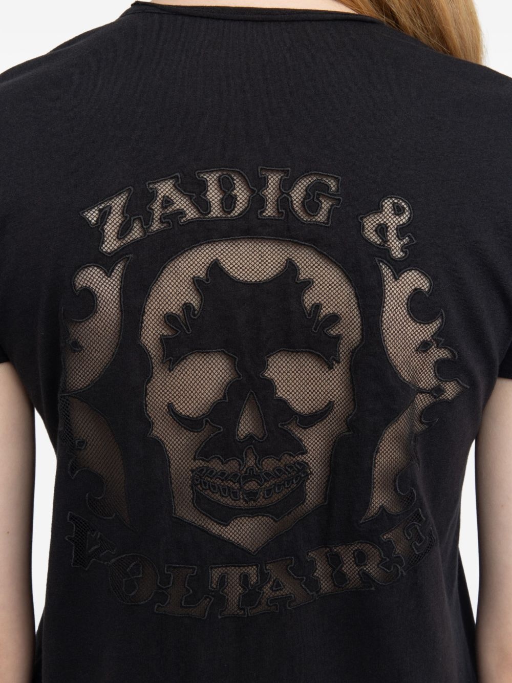 v-neck logo t-shirt - 6