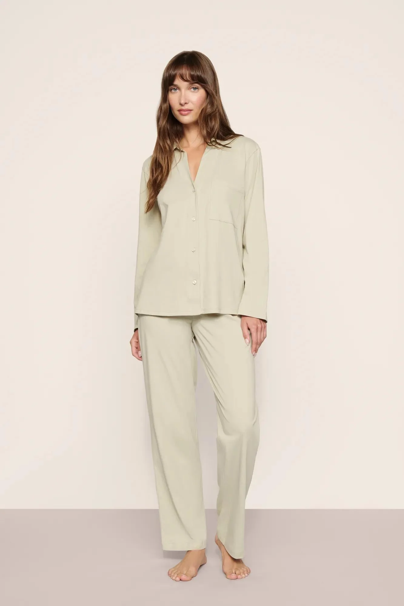 Pima Cotton Long PJ Set - 1