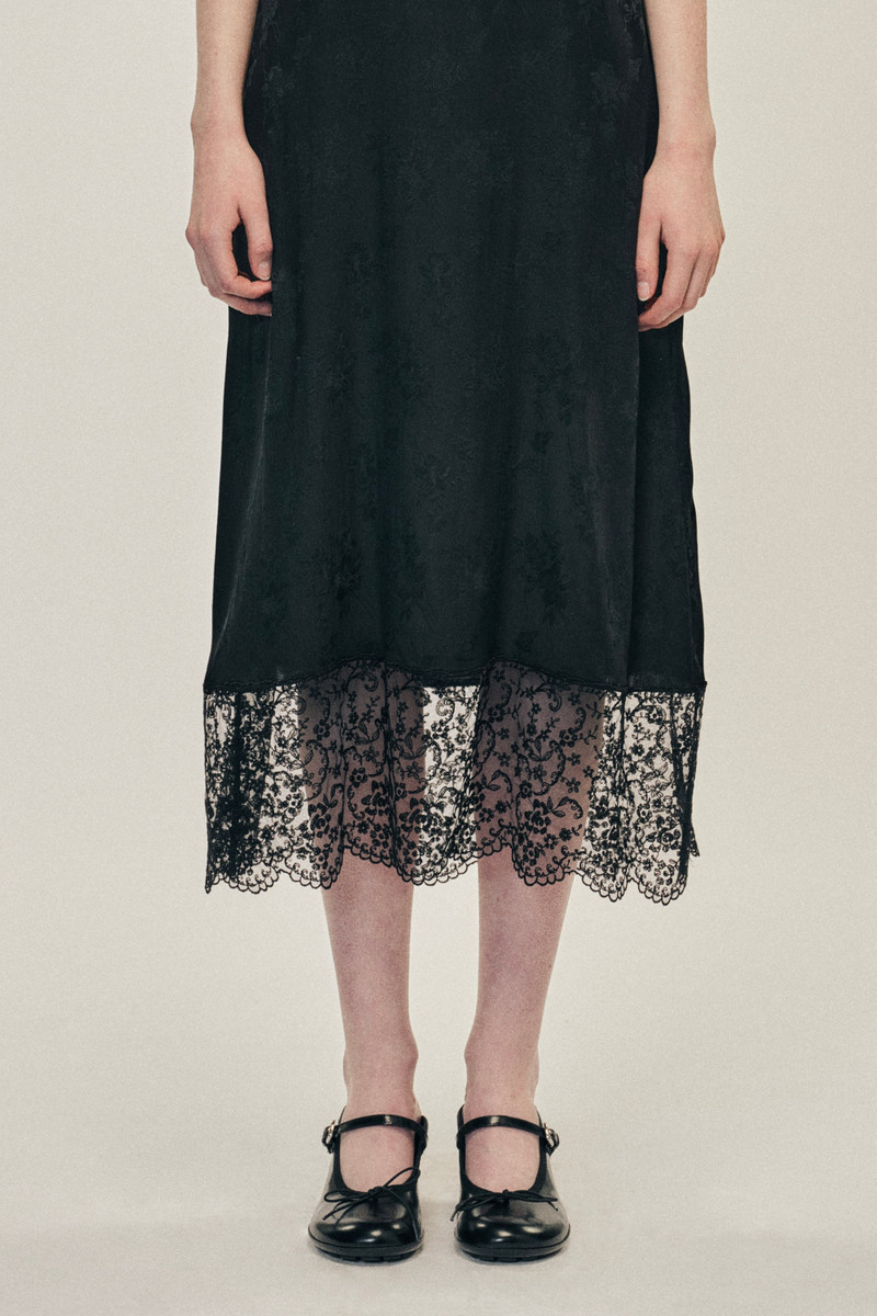 Simone Rocha Deep Lace Trim Slip Dress outlook