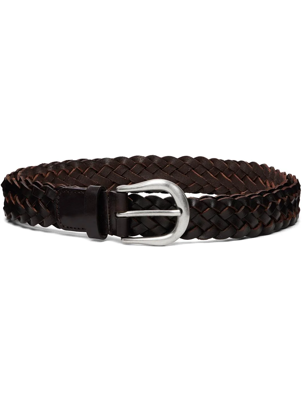 Brown Plaited Belt - 1