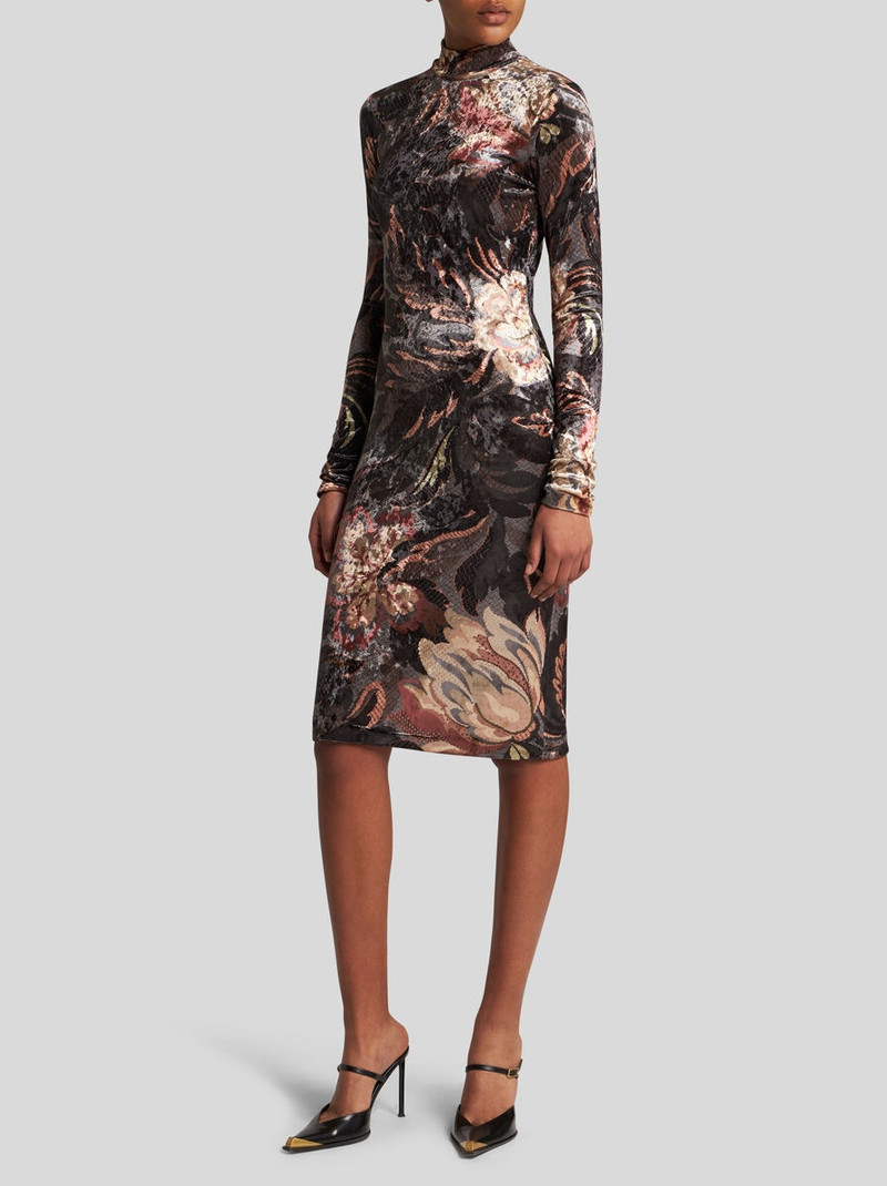 Etro PRINTED CHENILLE DRESS outlook