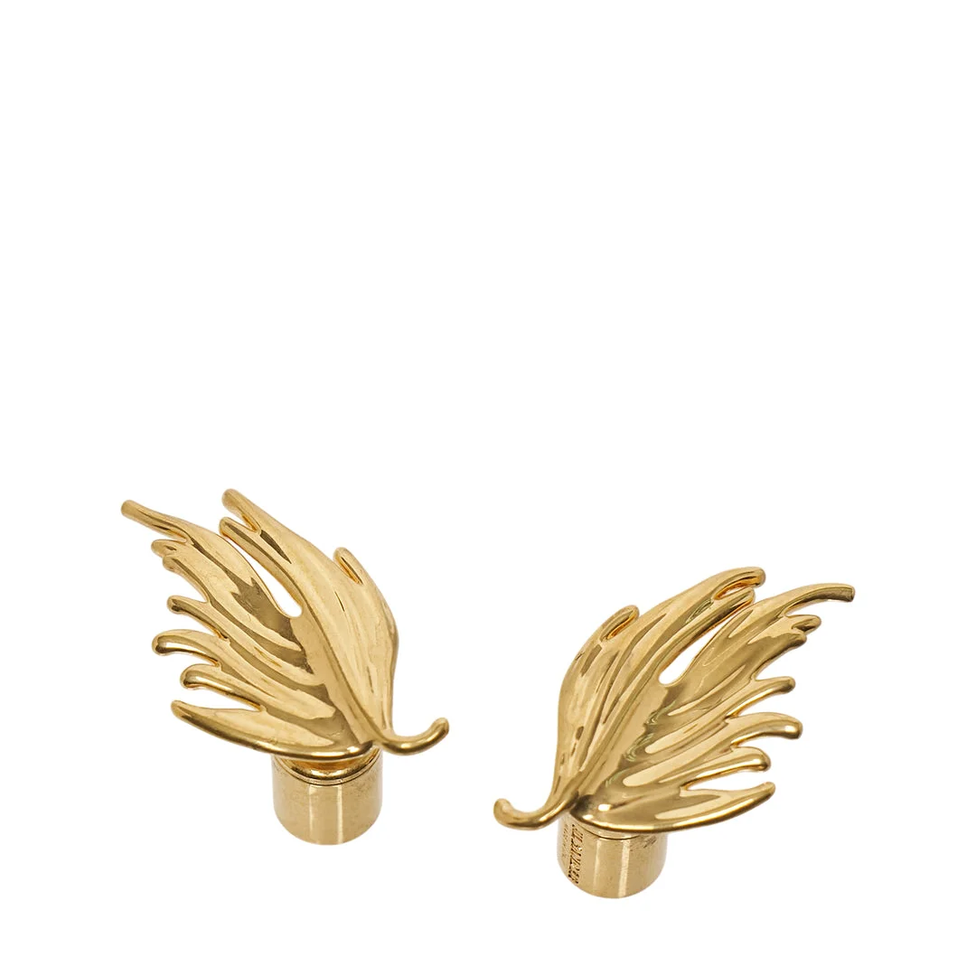 Gold Wing Clip Earrings - 1