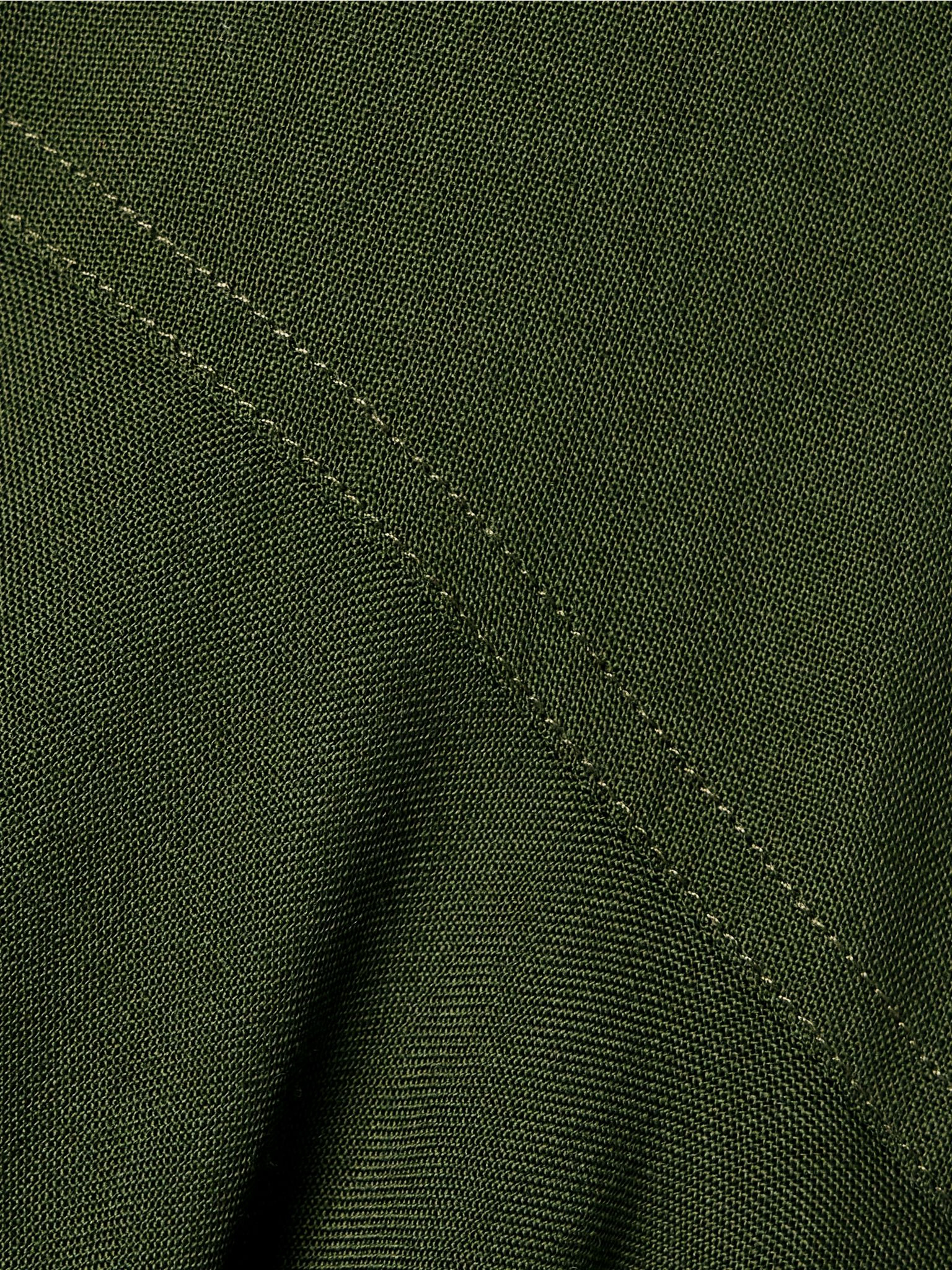 Wool-crepe maxi skirt Green - 5
