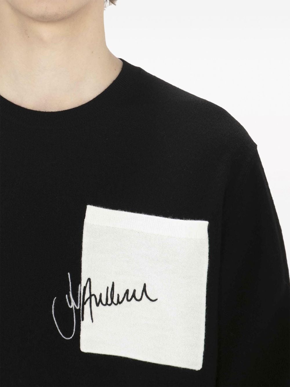 logo-embroidered crew-neck jumper - 5