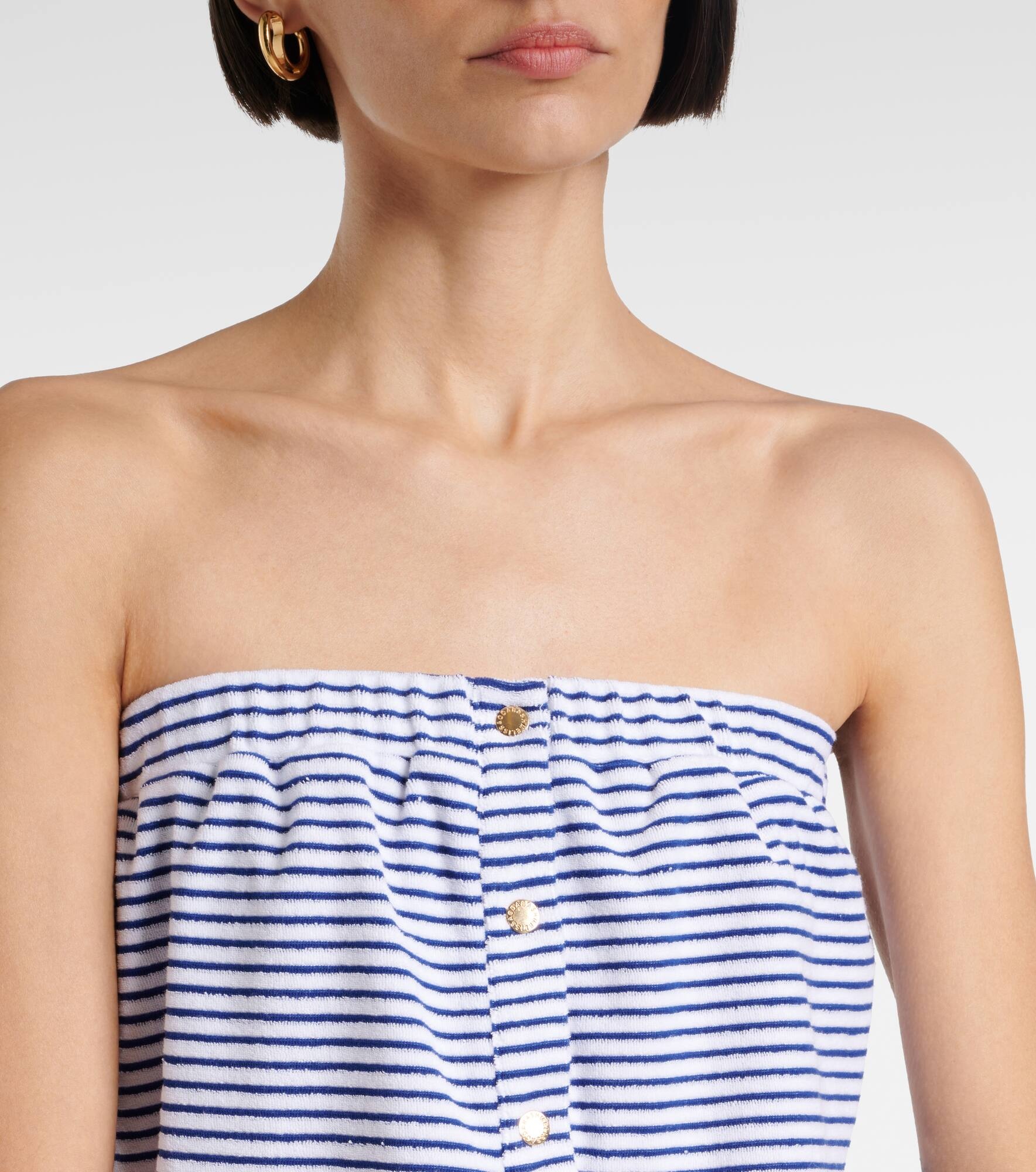 Venus cotton-blend terry romper - 4