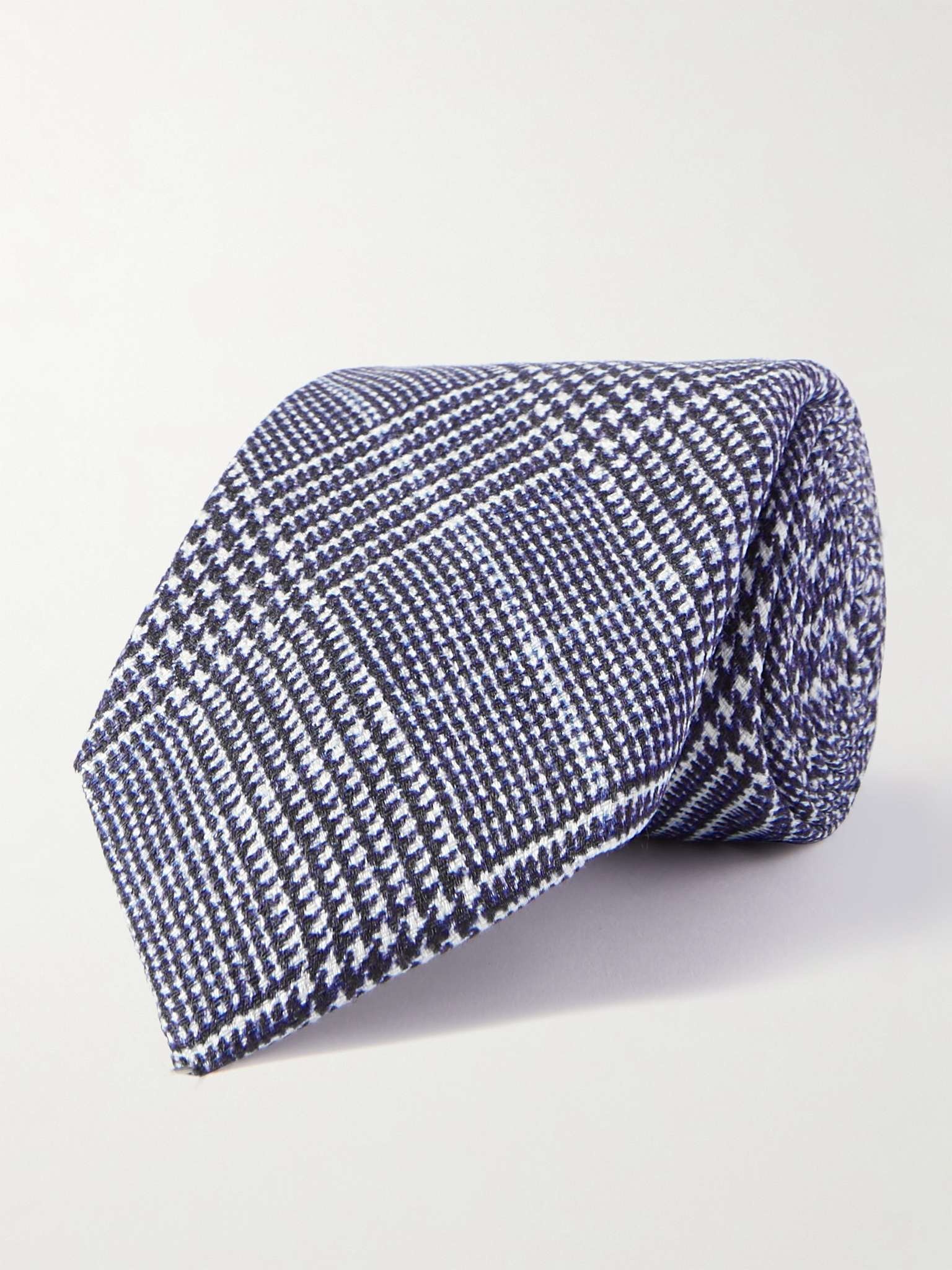 8cm Linen and Silk-Blend Jacquard Tie - 1