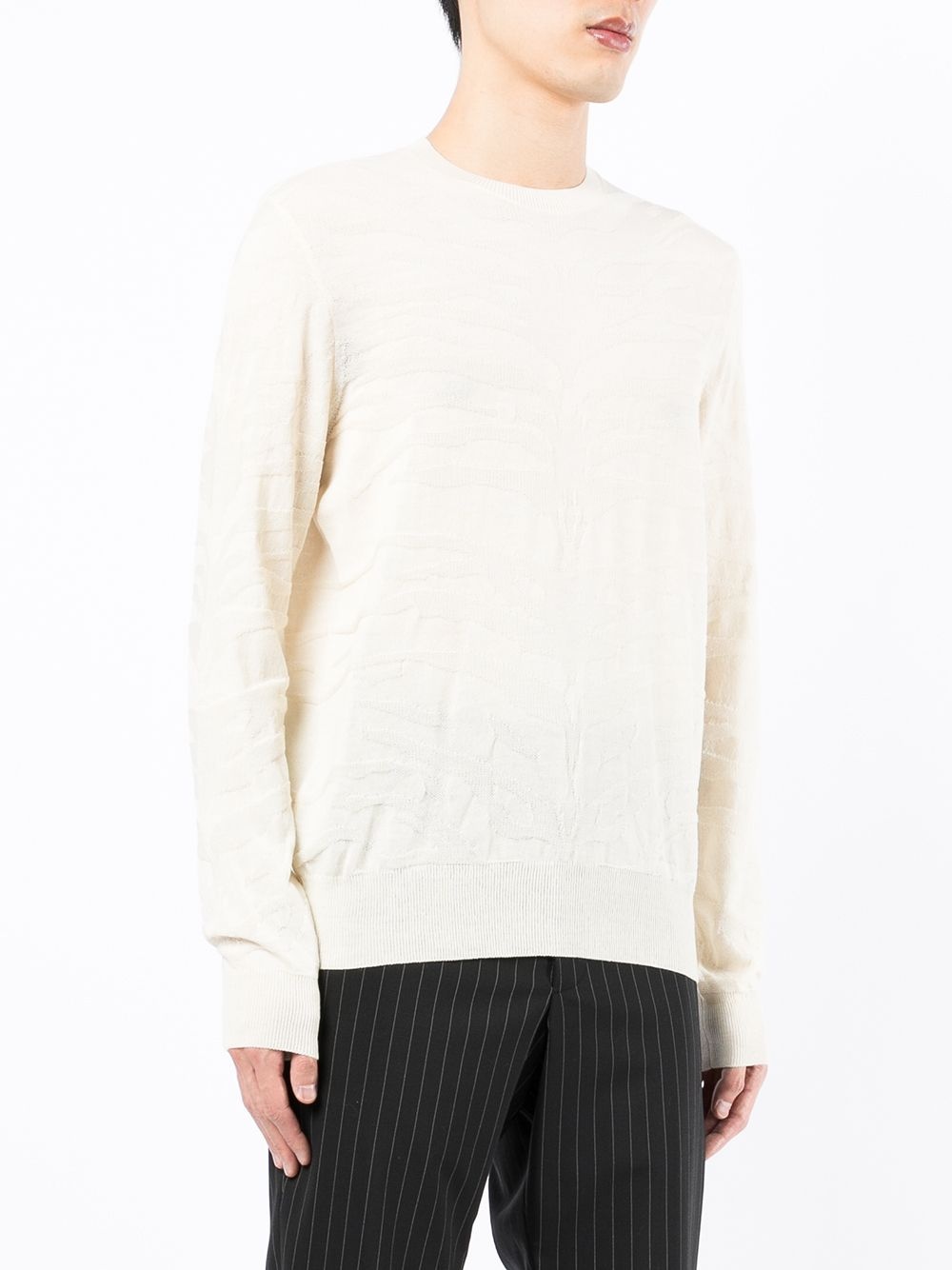 crew-neck knit jumper - 3