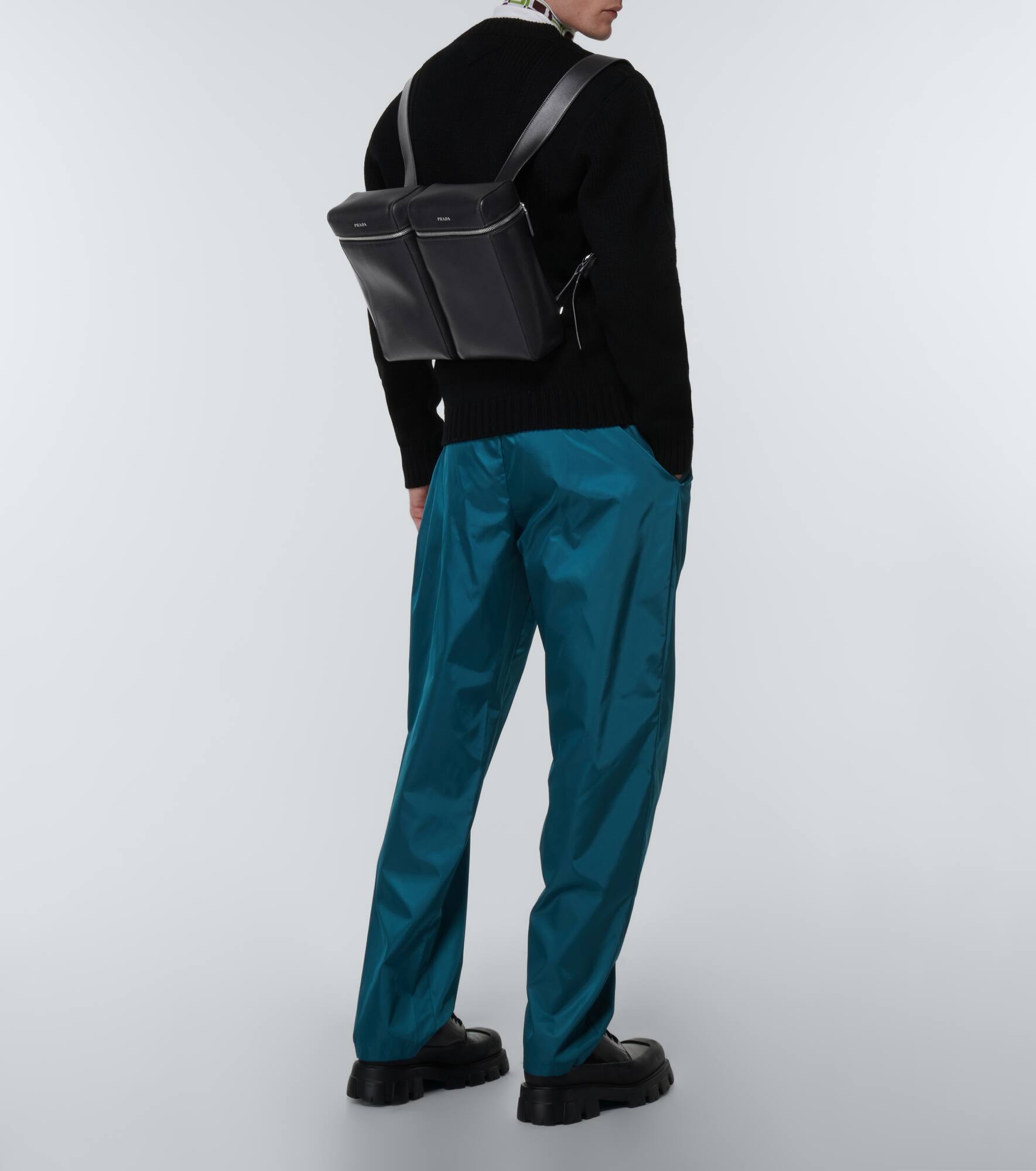 Convertible leather backpack - 8