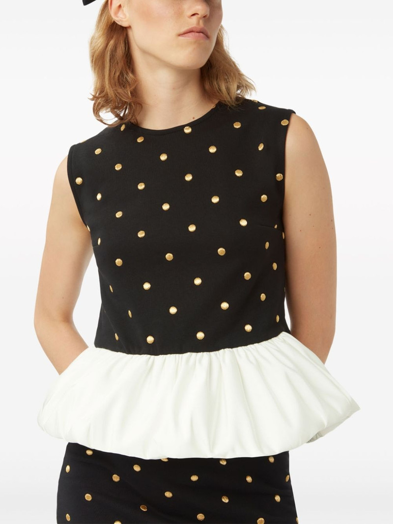 polka dot peplum top 4