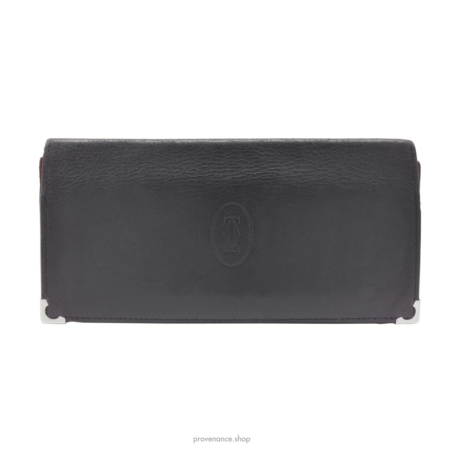 Cartier Long Wallet - Black Calfskin Leather - 1