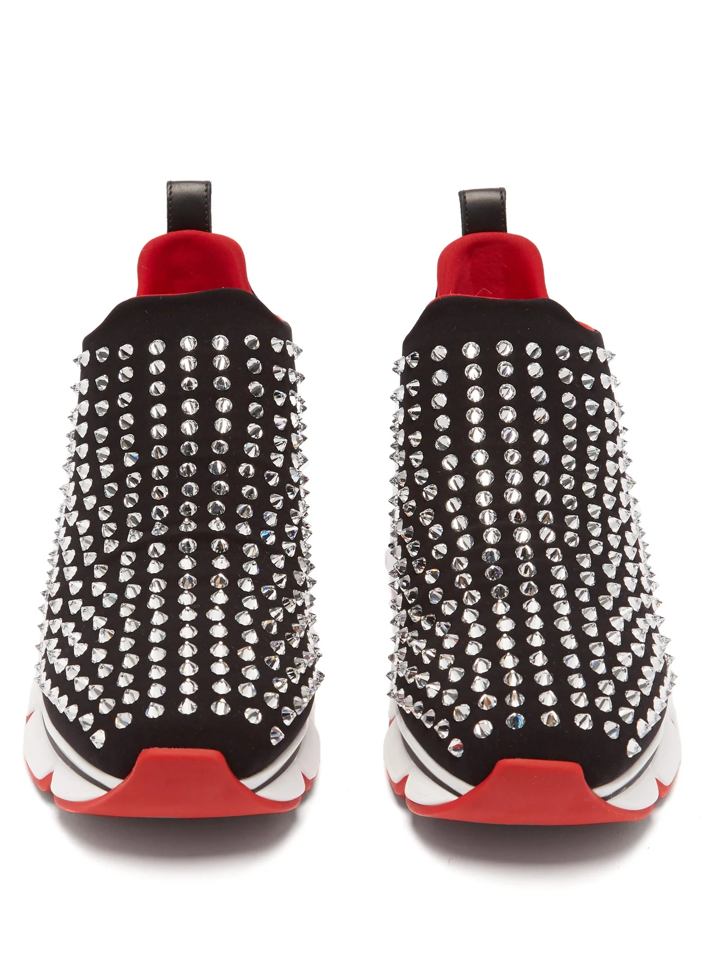 Spiky Sock crystal-studded neoprene trainers - 5