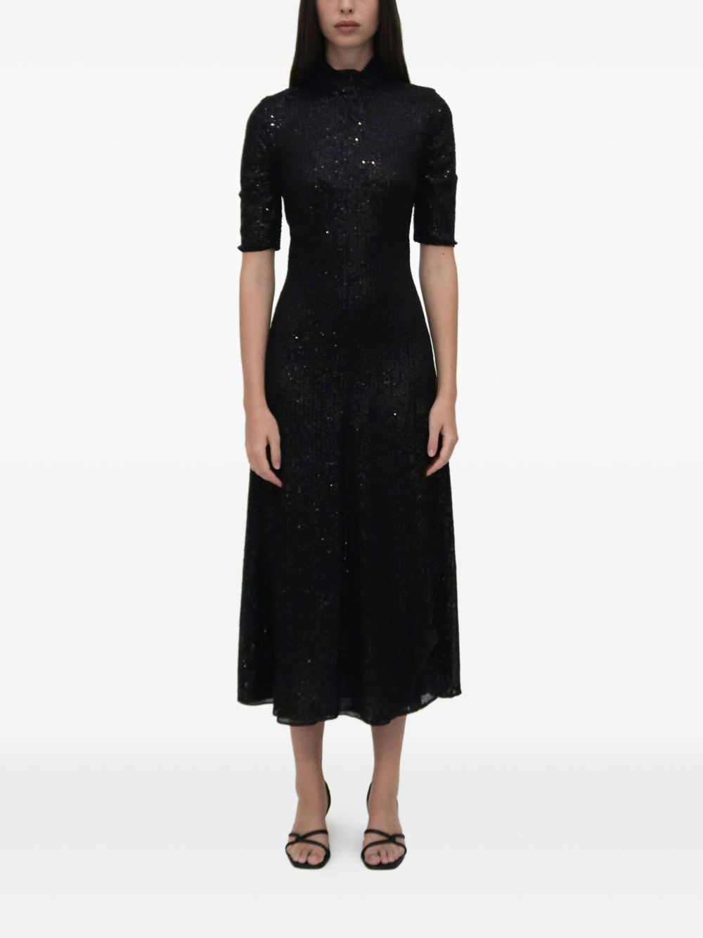 sequin-embellished midi dress - 2