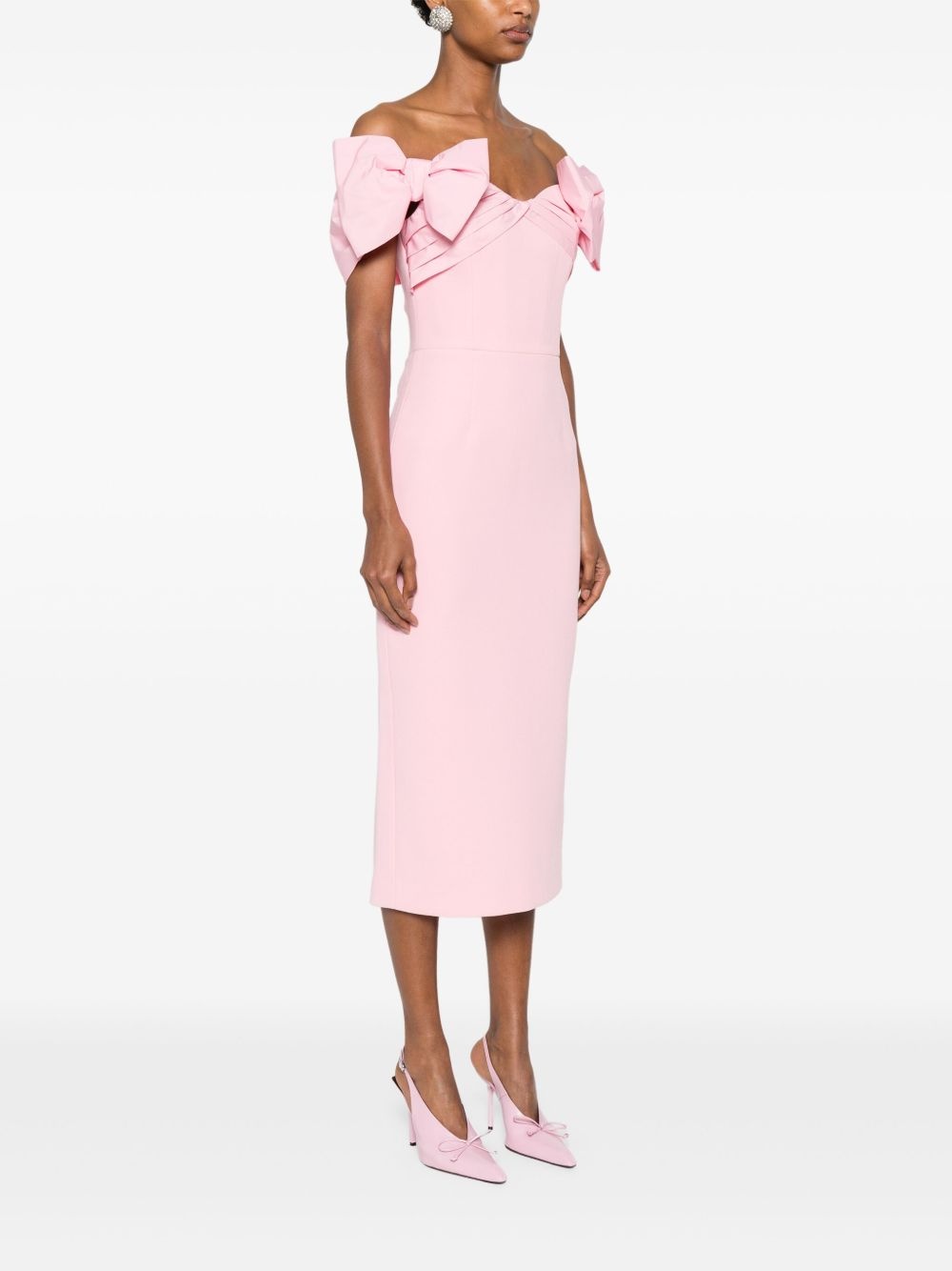 bow-detail dress - 3