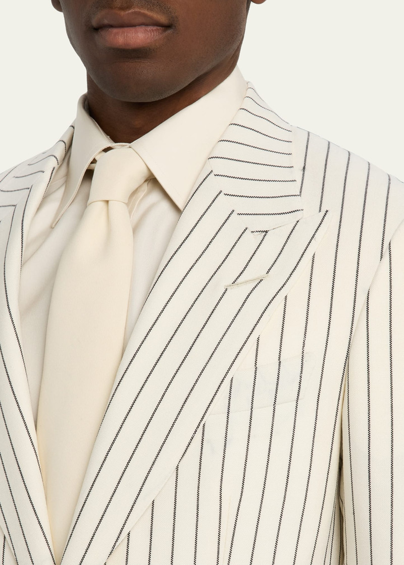 Men's Shelton Wool Pinstripe Suit 5