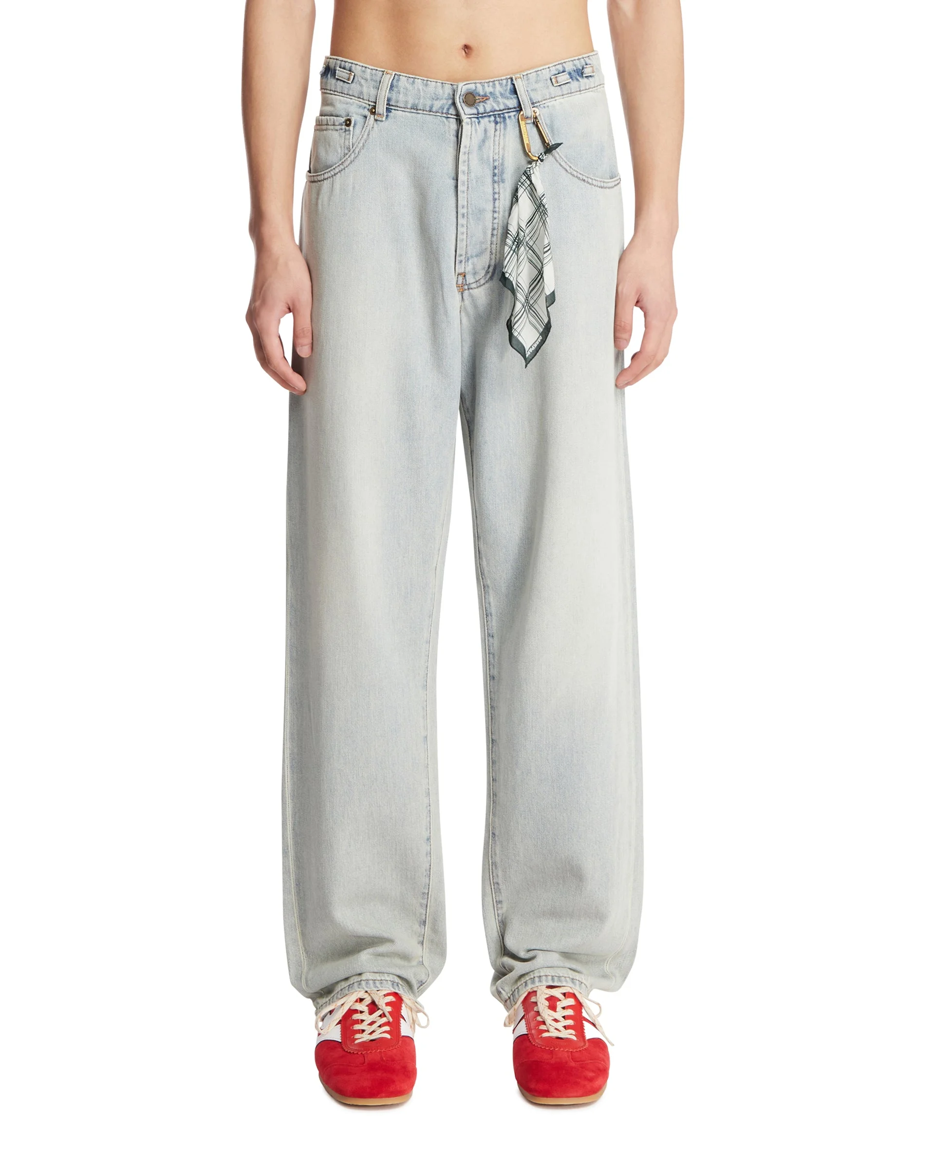 Light Blue Mark Straight-Leg Jeans - 1