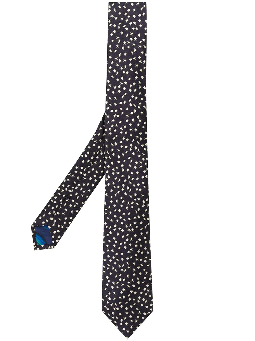 star embroidered tie - 1