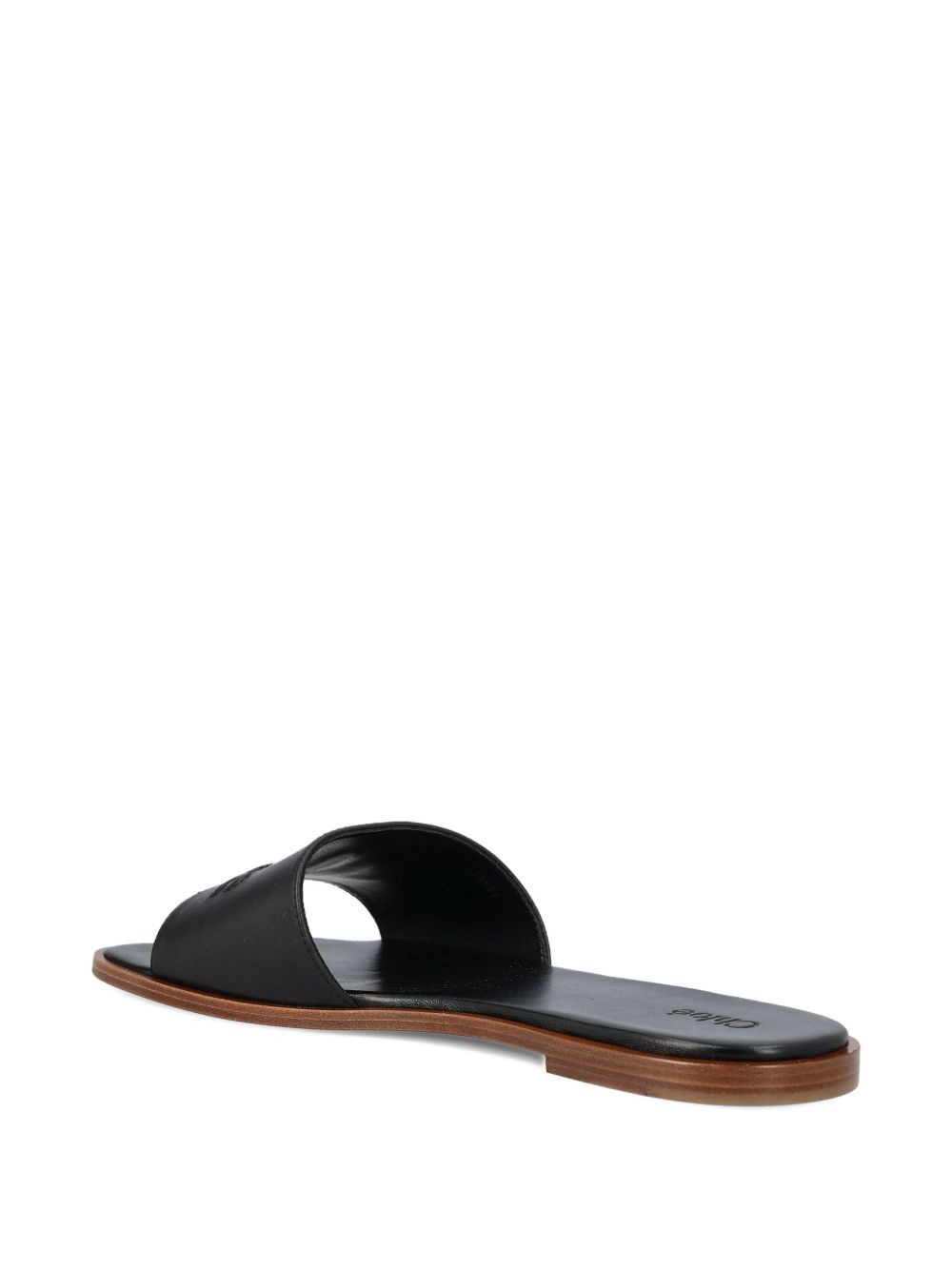 logo-embellishment flat sandals - 4
