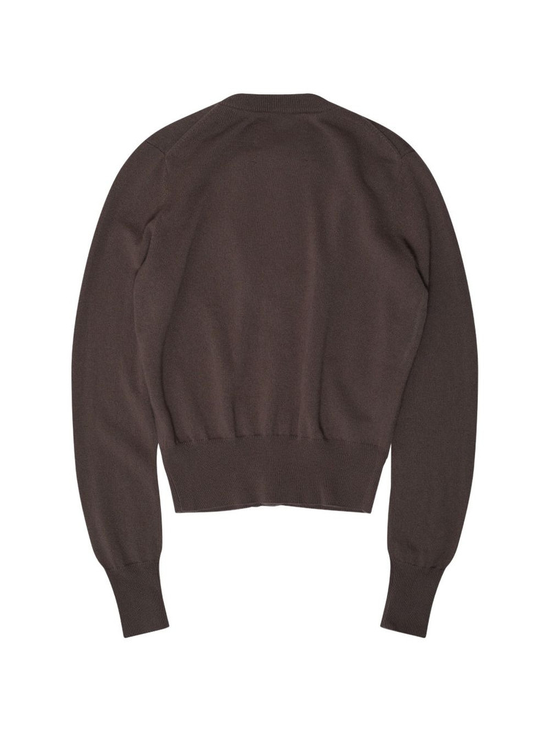 extreme cashmere fine-knit button-up cardigan outlook