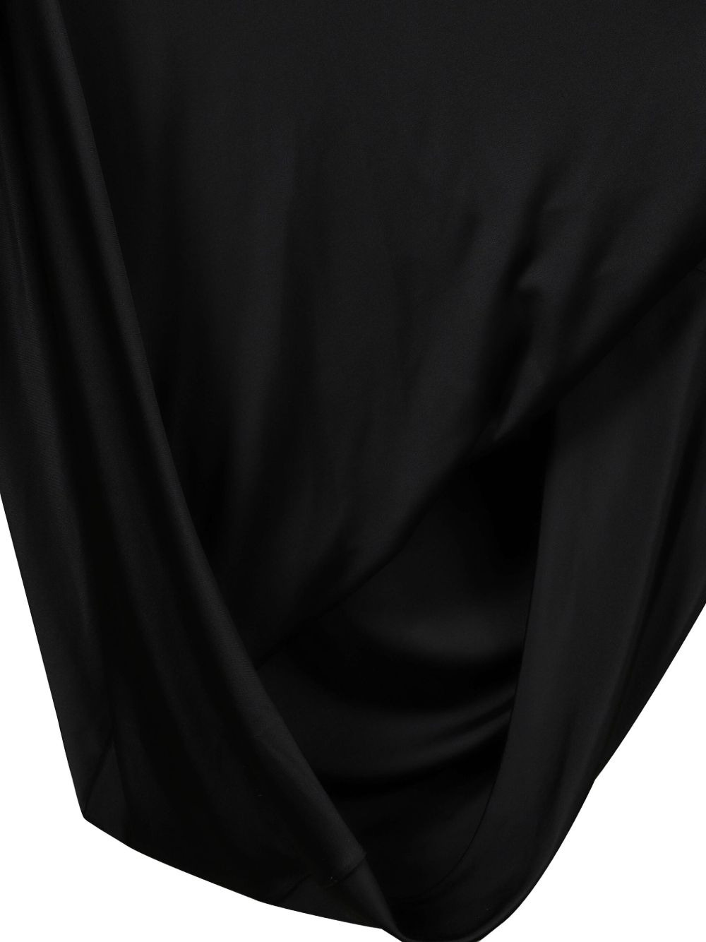 crystal-embellished draped midi dress - 3