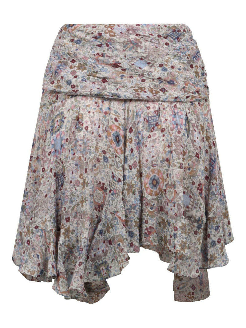Isabel Marant Étoile ruffled asymmetric skirt outlook