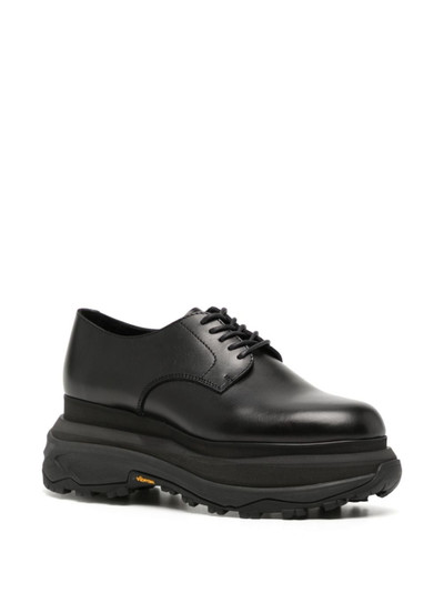 sacai platform leather oxford shoes outlook
