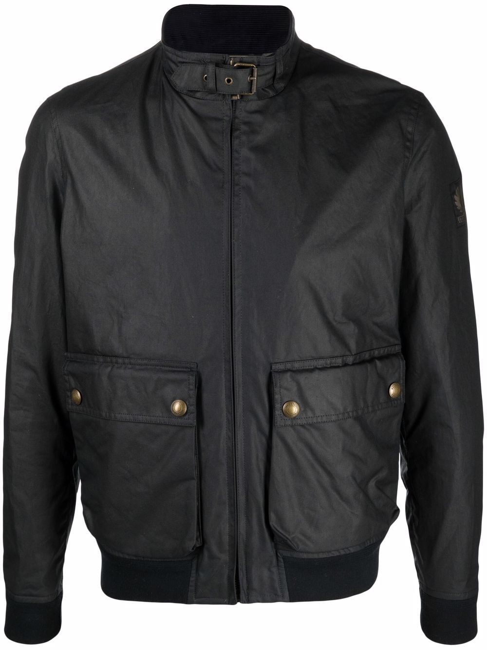 funnel neck zip-up jacket - 1